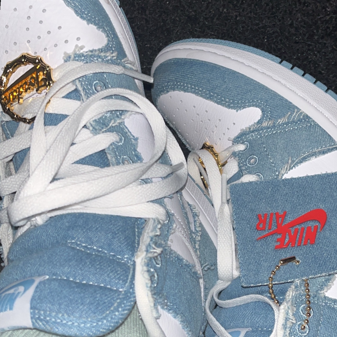 (W) Jordan 1 Retro High OG Denim 착용 스타일