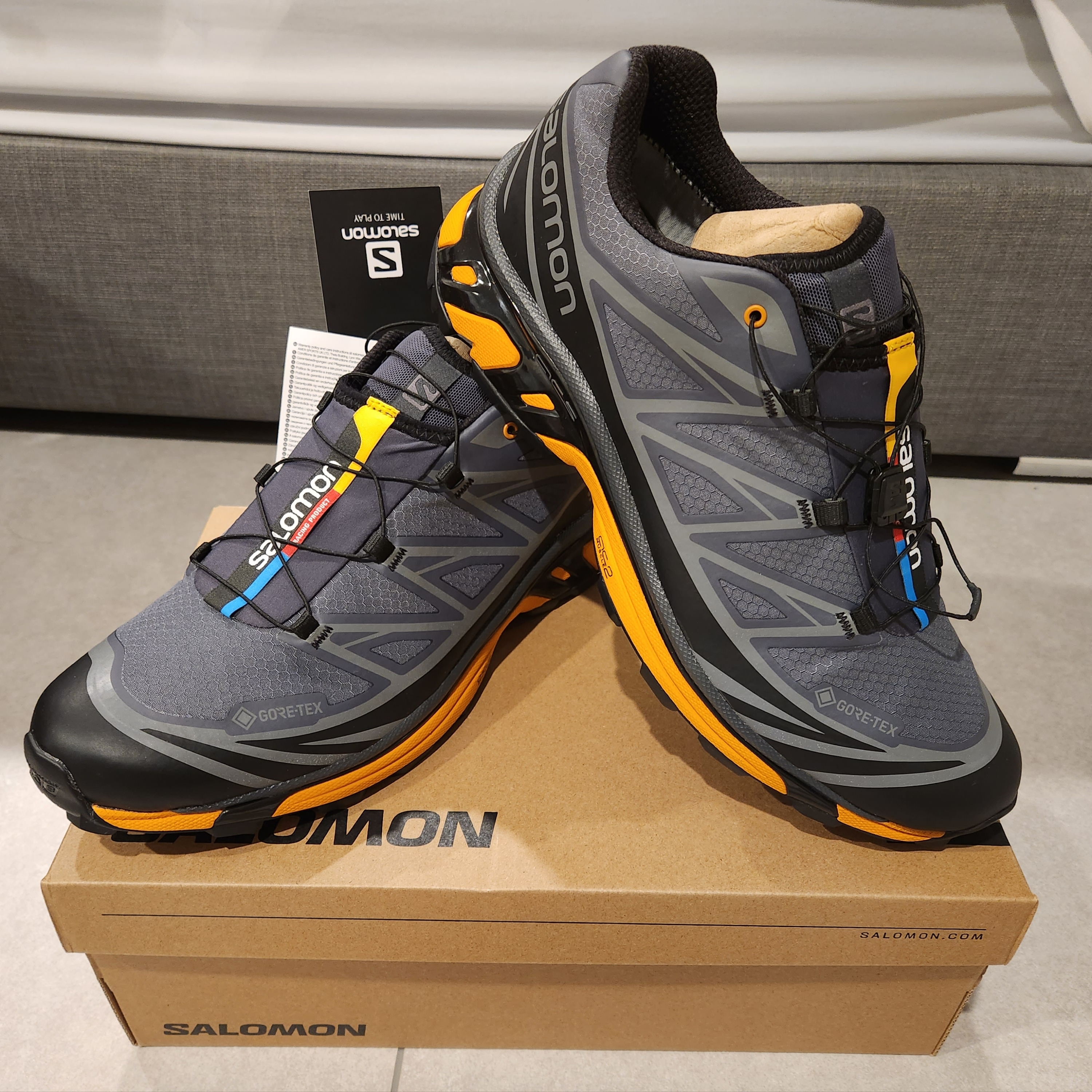 Salomon XT-6 Gore-Tex Utility Black Ebony 착용 스타일