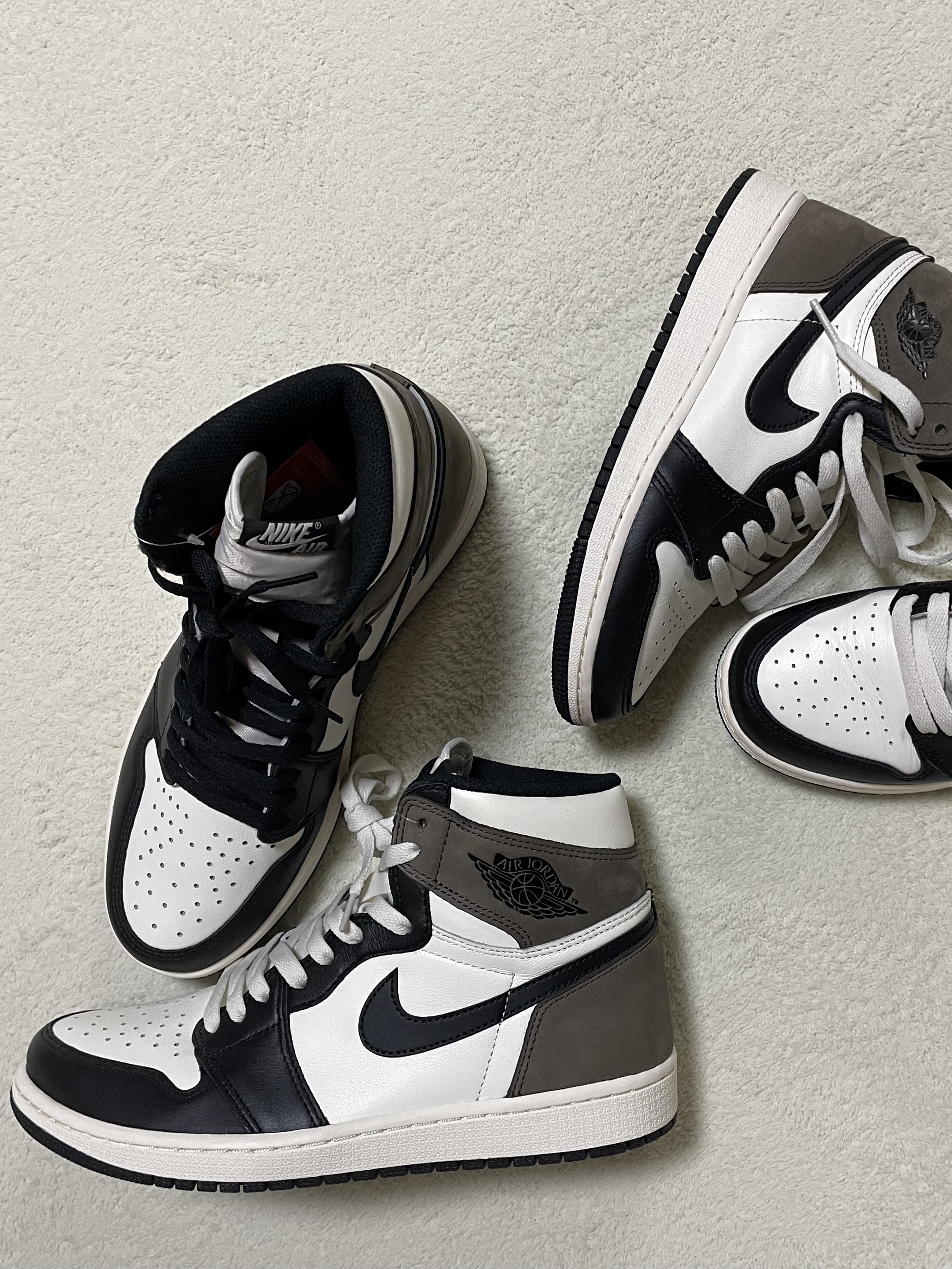 Jordan 1 Retro High OG Black Mocha, (GS) Jordan 1 Retro High OG Black Mocha 착용 스타일