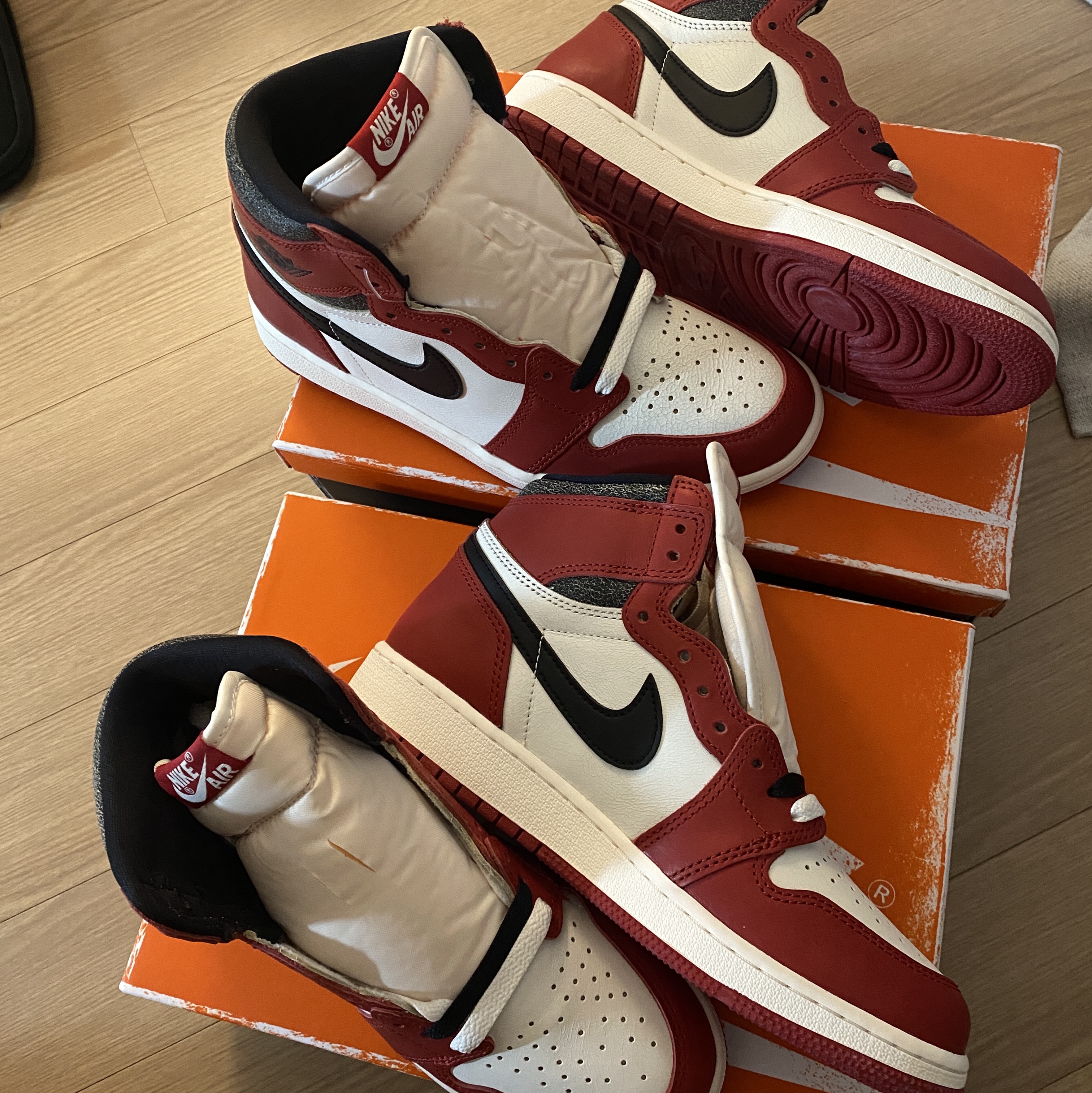 Jordan 1 Retro High OG Chicago 2022, (GS) Jordan 1 Retro High OG Chicago 2022 착용 스타일