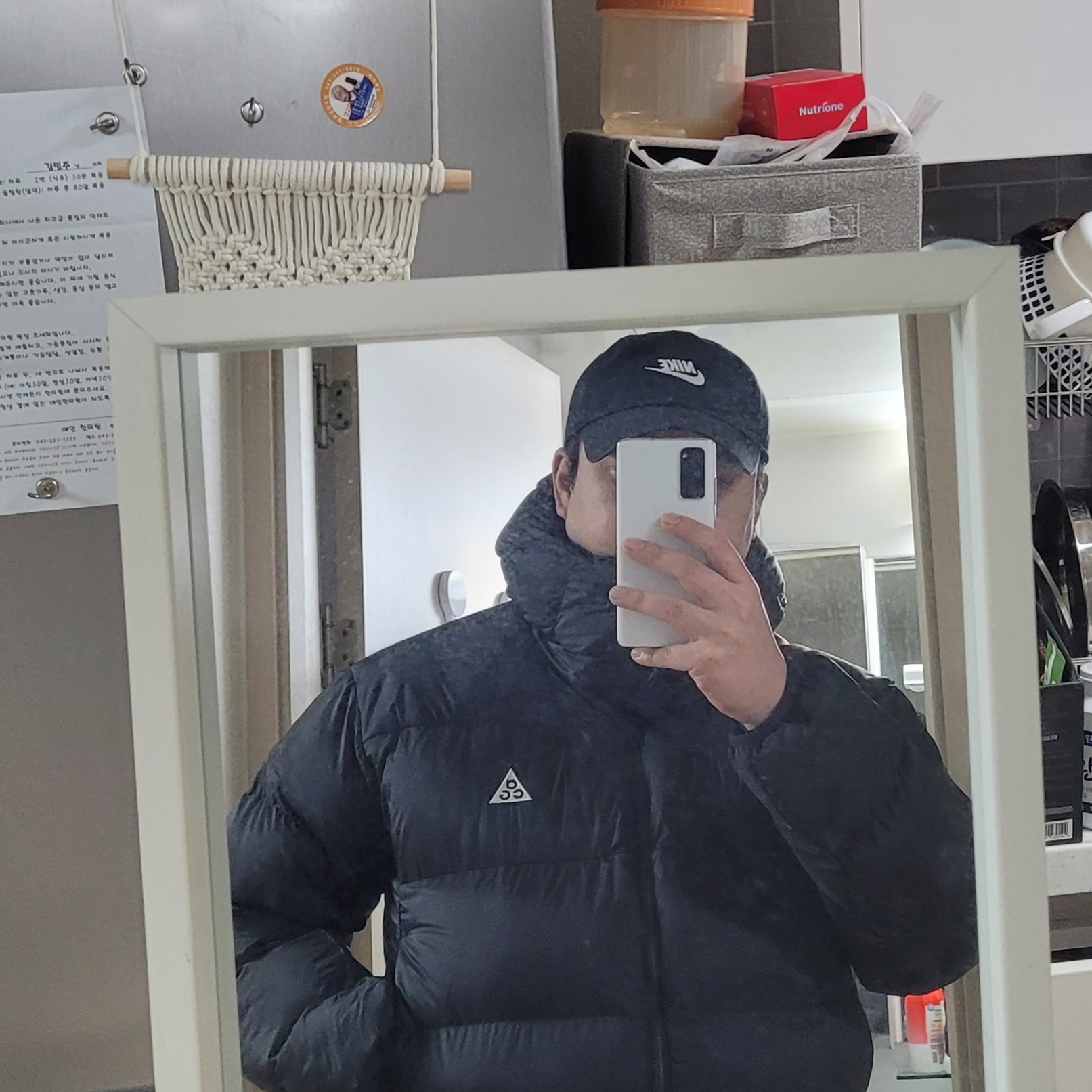 Nike ACG Therma-Fit ADV Lunar Lake Puffer Jacket Black - Asia 착용 스타일 - 3