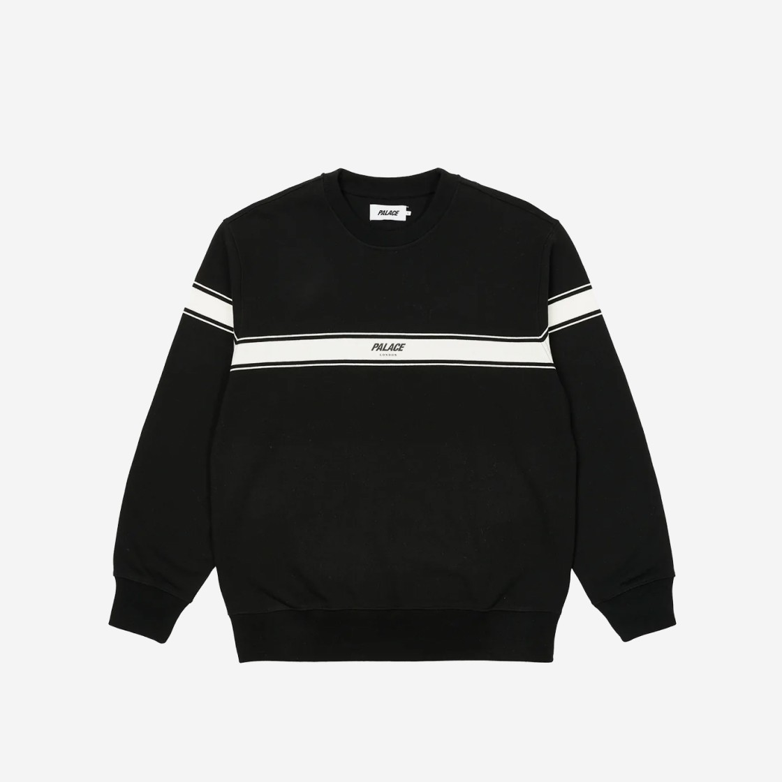 Palace London Tri Band Crew Black - 22FW 상세 이미지 1