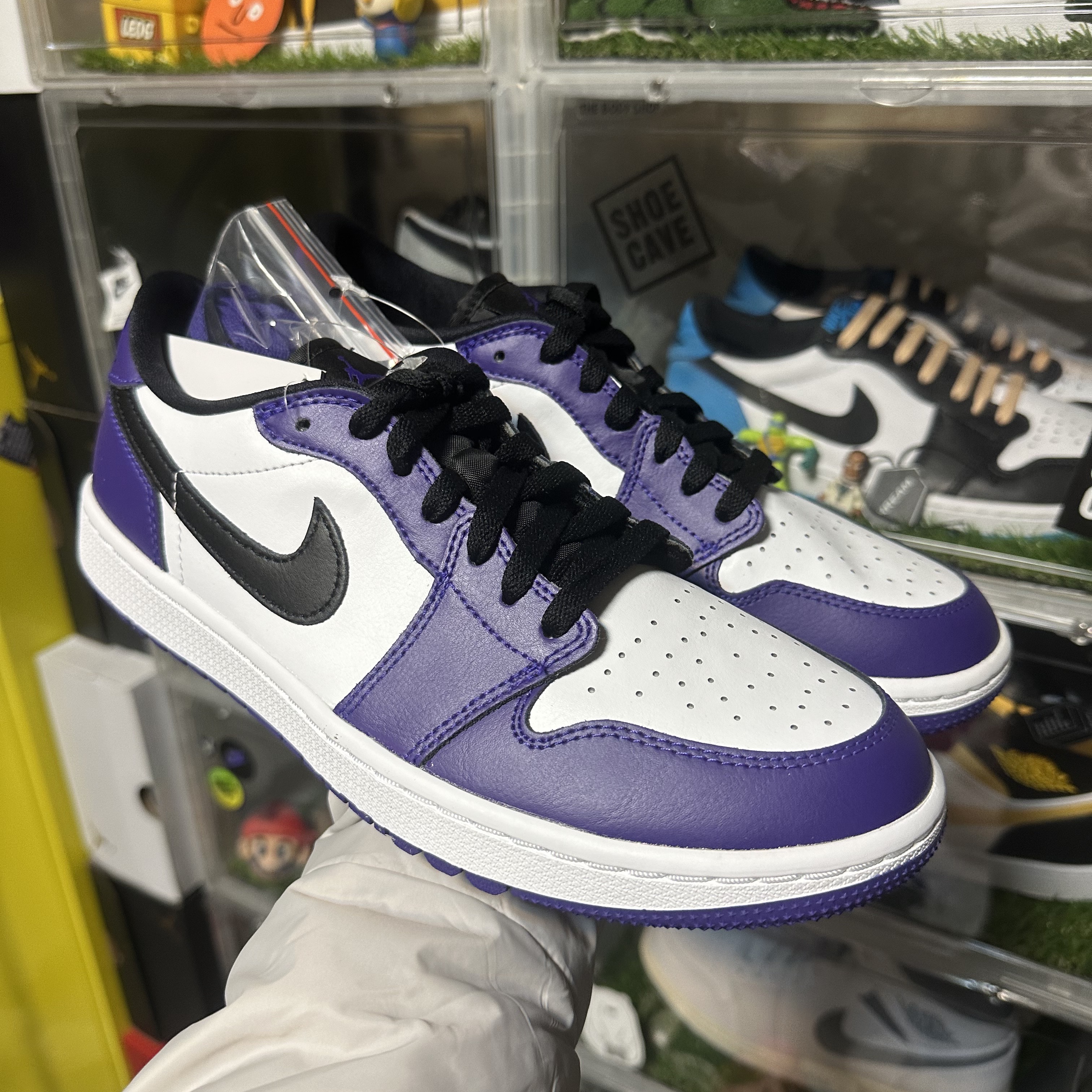 Jordan 1 Low Golf Court Purple 착용 스타일 - 1