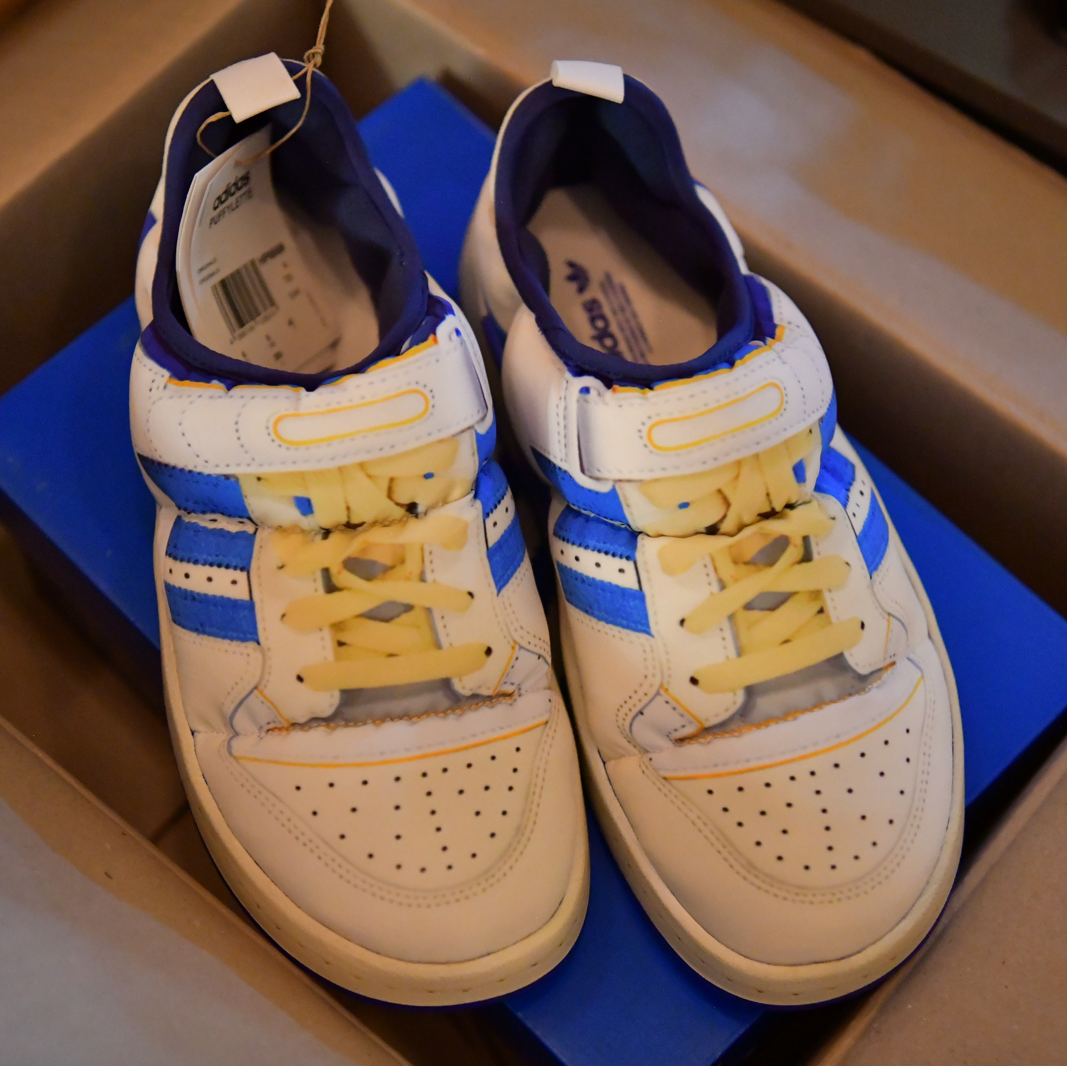 Adidas Puffylette Forum 84 Cloud White 착용 스타일 - 5