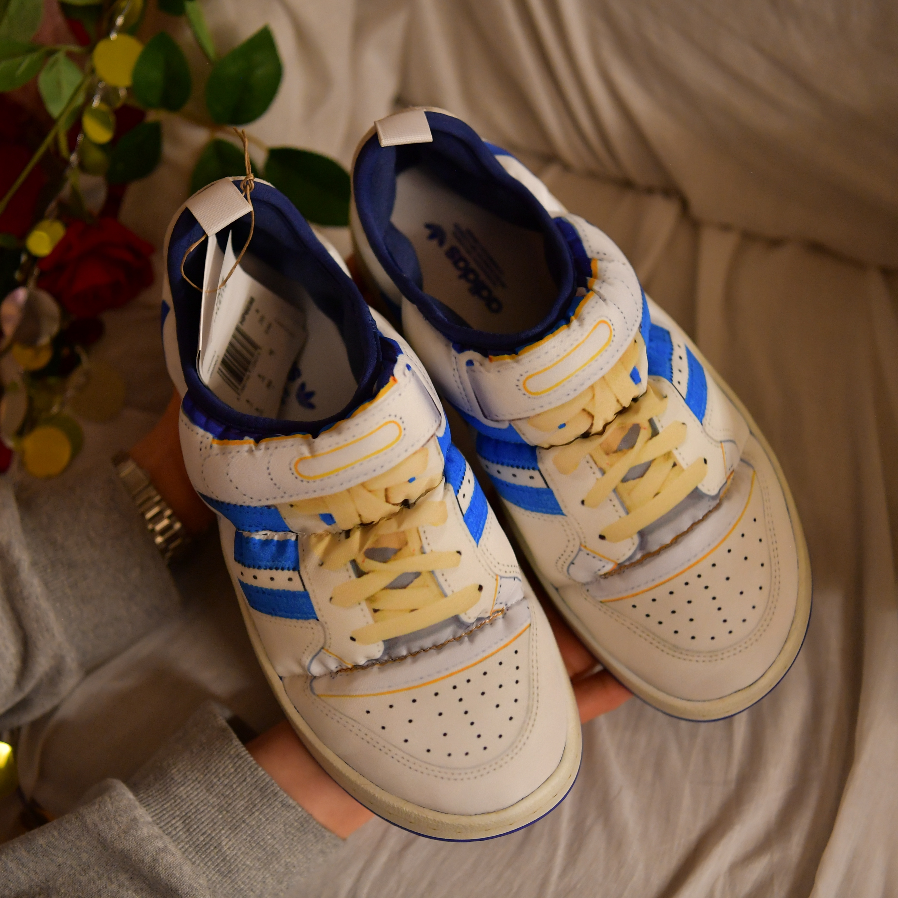 Adidas Puffylette Forum 84 Cloud White 착용 스타일 - 4