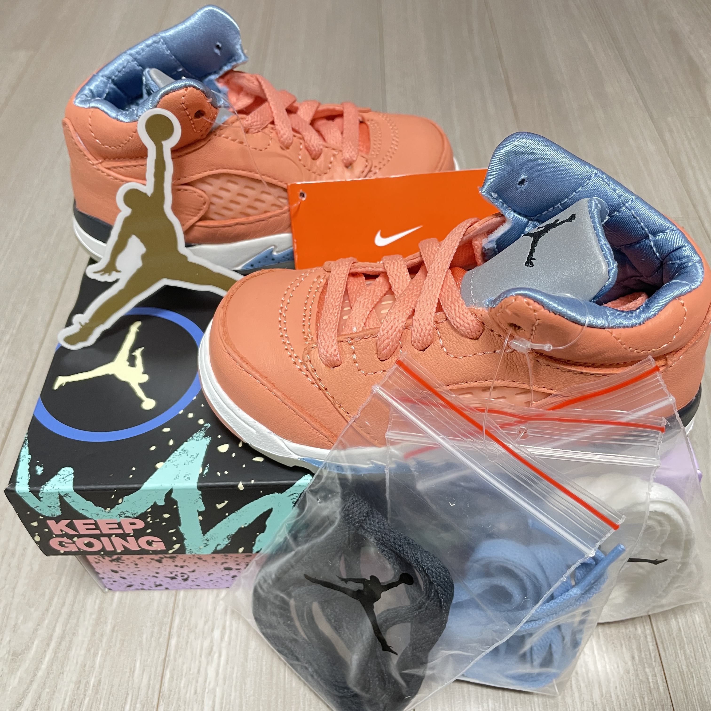 (TD) Jordan 5 x DJ Khaled Retro Crimsson Bliss 착용 스타일 - 1