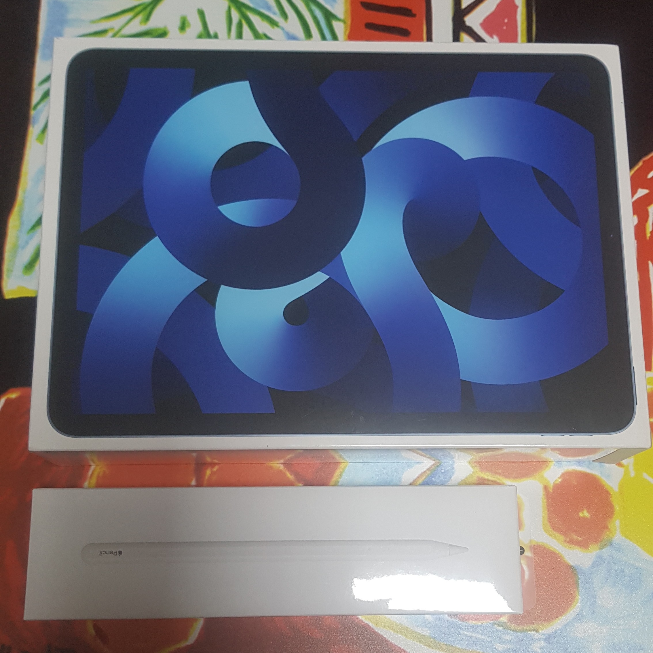 Apple iPad Air 5th Gen Wifi 64GB Blue (Korean Ver.), Apple Pencil 2nd Gen 착용 스타일 - 1