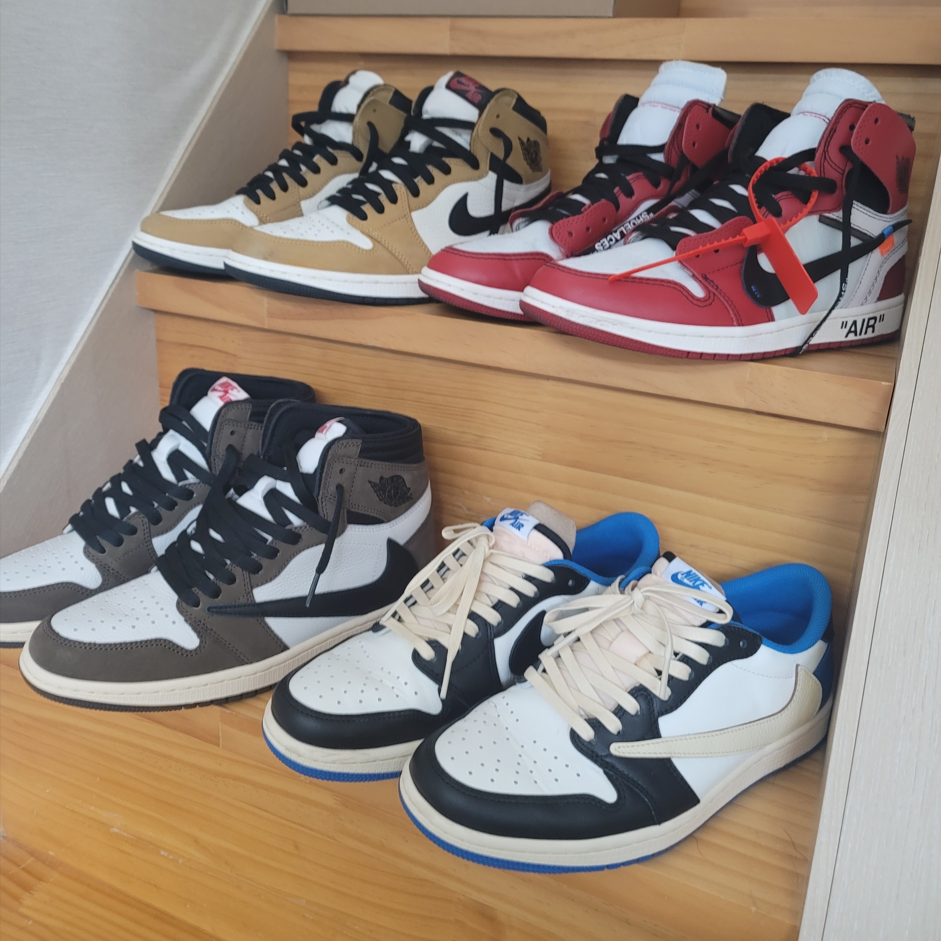 Jordan 1 x Off-White Retro High Chicago The Ten, Jordan 1 Retro High Rookie of the Year 착용 스타일