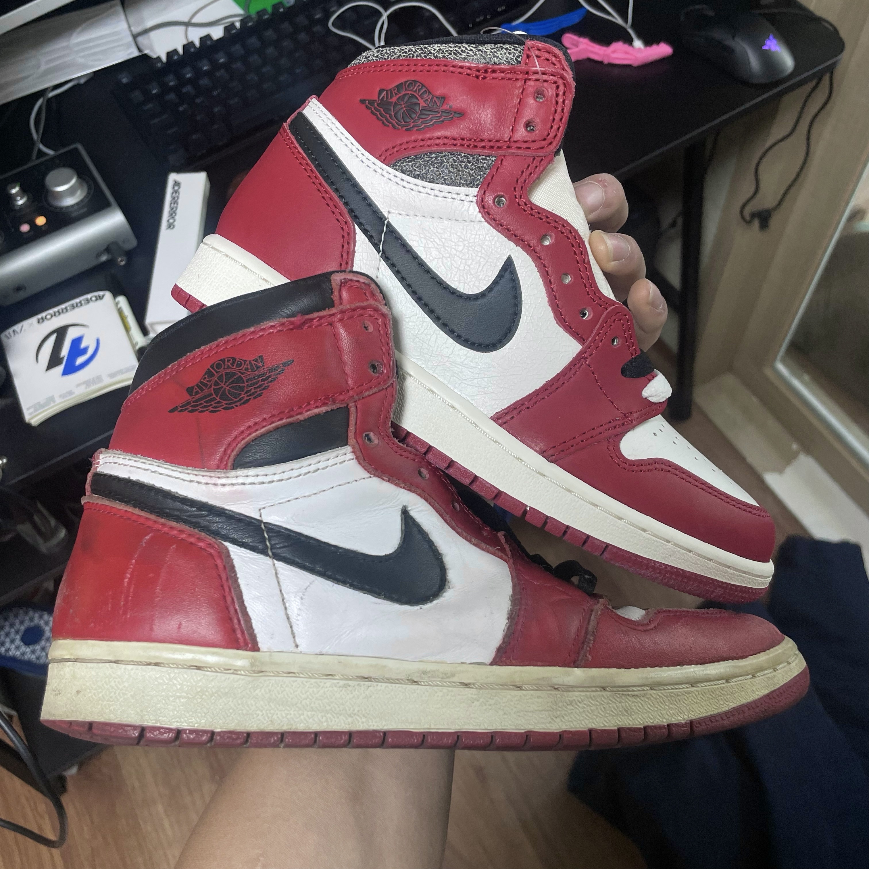 Jordan 1 Retro Chicago 1994, (GS) Jordan 1 Retro High OG Chicago 2022 착용 스타일