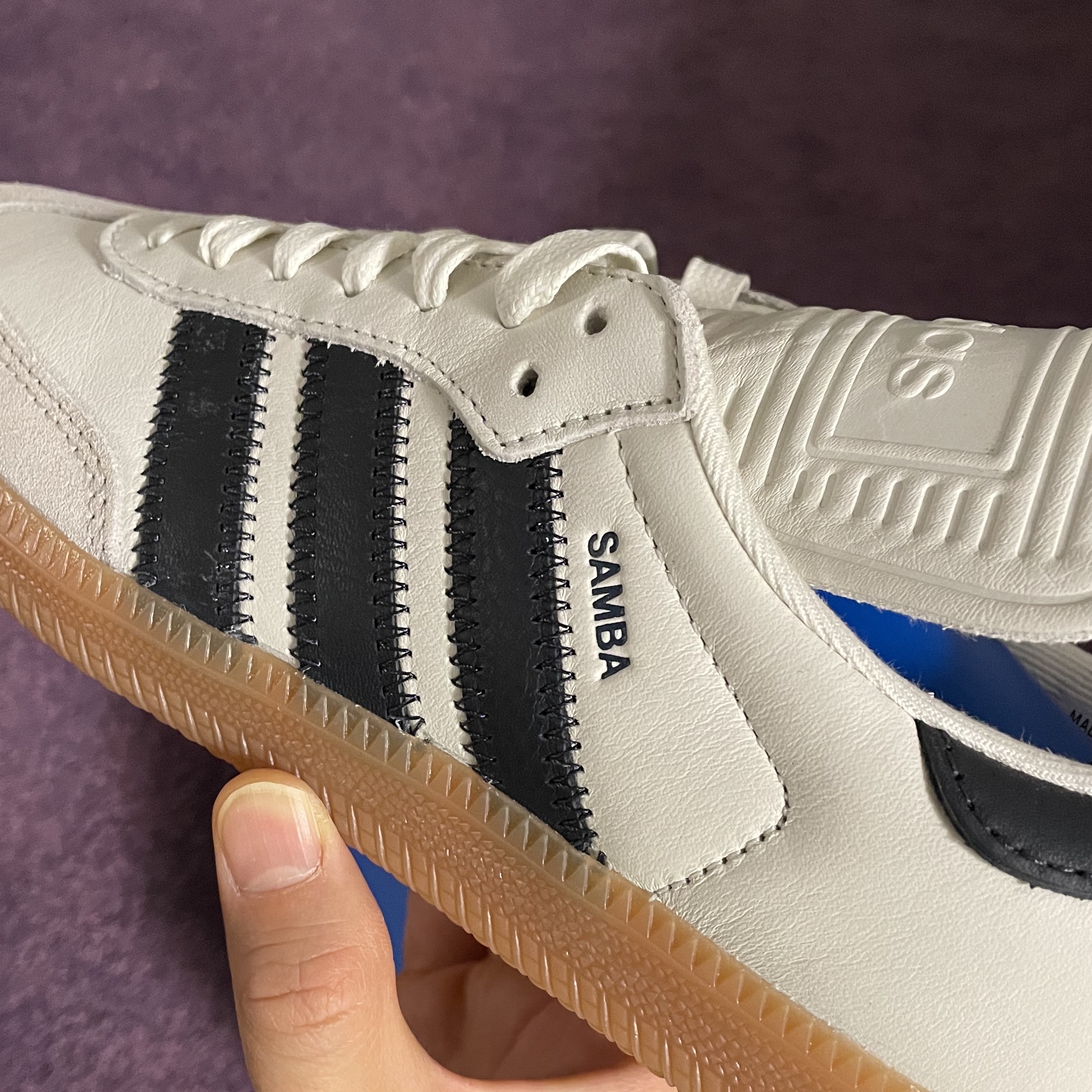 Adidas x Pharrell Williams Humanrace Samba Cloud White Night Grey 착용 스타일 - 5