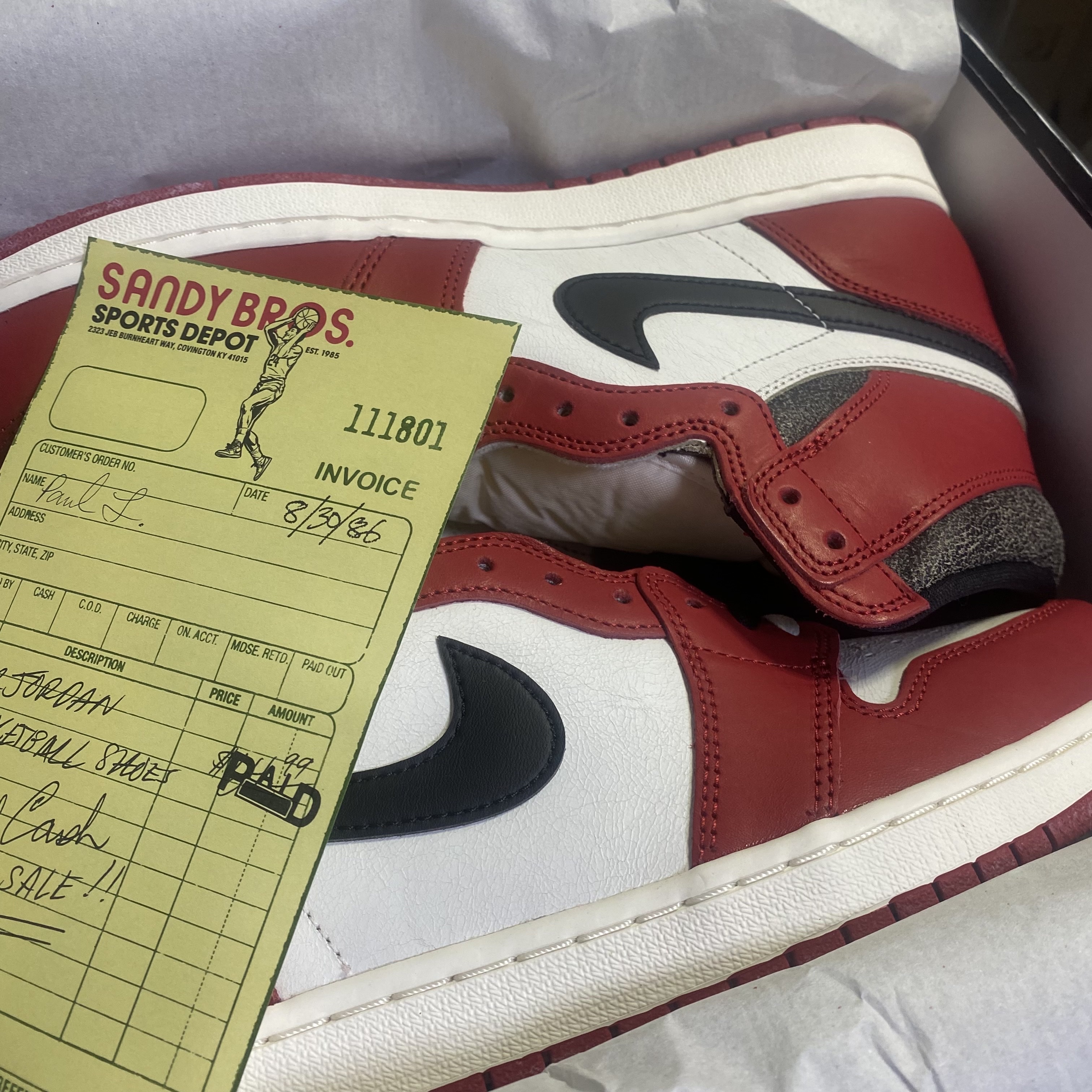 Jordan 1 Retro High OG Chicago 2022, (GS) Jordan 1 Retro High OG Chicago 2022 착용 스타일 - 2
