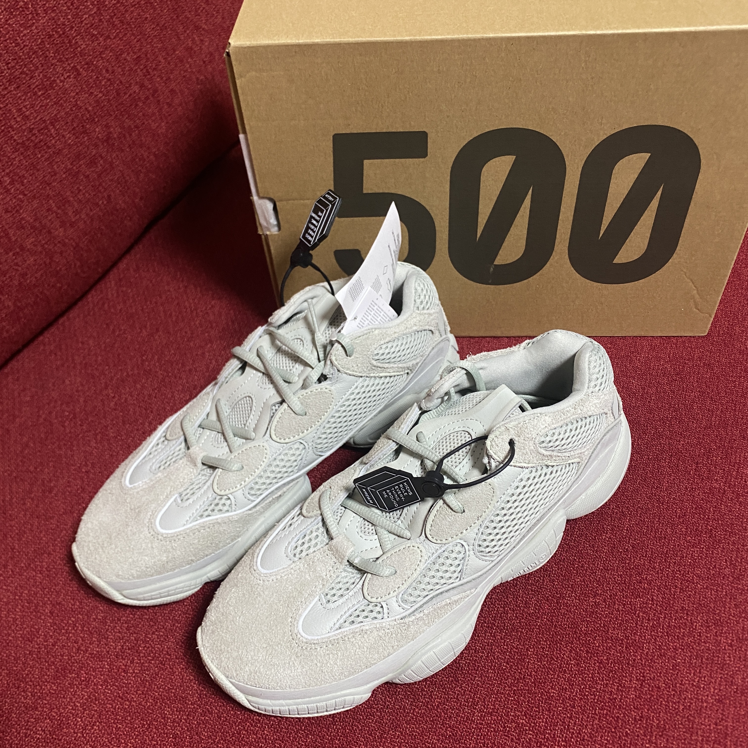 Adidas Yeezy 500 Salt 착용 스타일 - 4