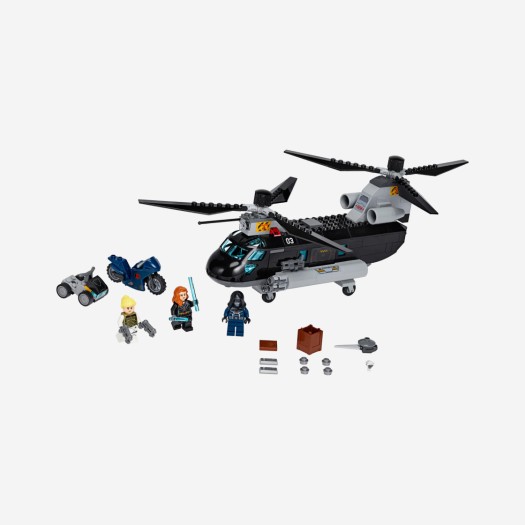 레고 마블 블랙 위도우 헬리콥터 추격전