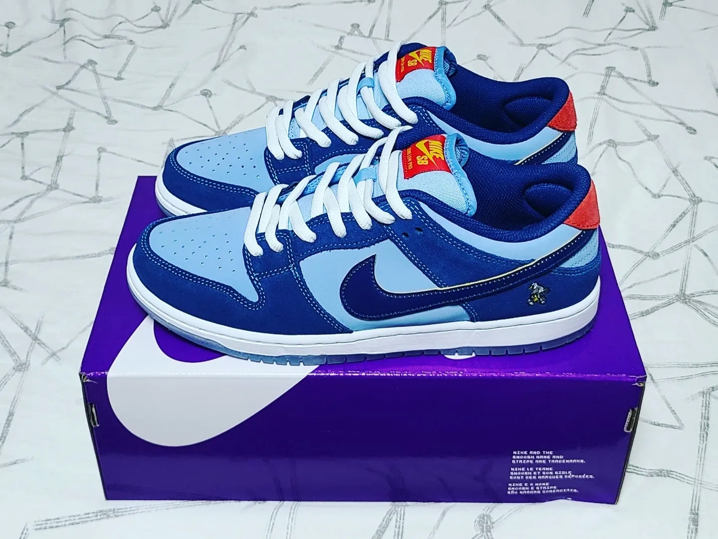 Nike x Why So Sad? SB Dunk Low Pro Coastal Blue 착용 스타일 - 2