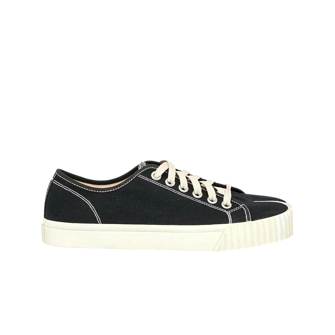 (W) 메종 마르지엘라 타비 로우 캔버스 스니커즈 블랙((W) Maison Margiela Tabi Low Canvas Sneakers Black)