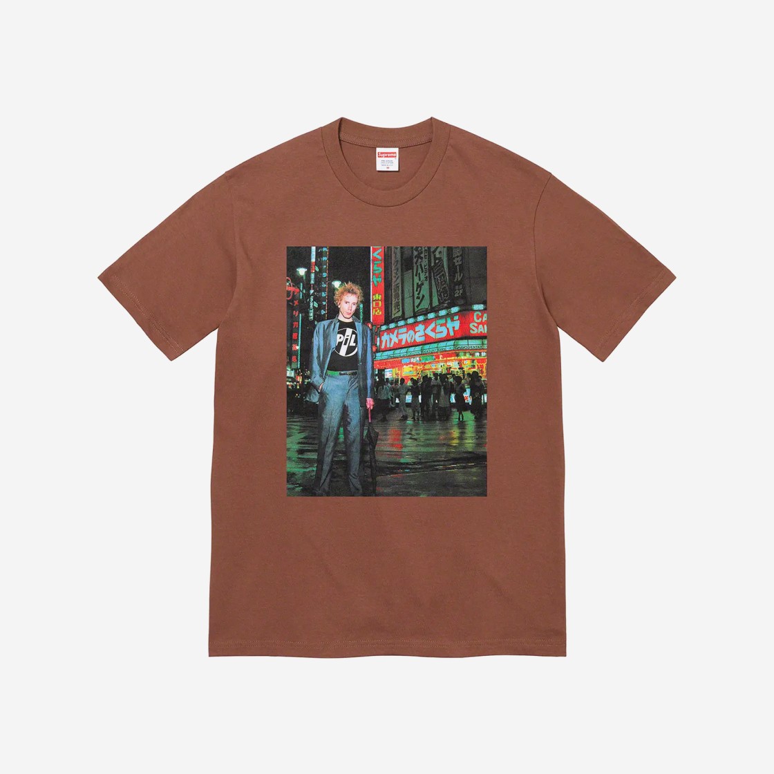 Supreme PiL Live In Tokyo T-Shirt Brown - 22FW 상세 이미지 1