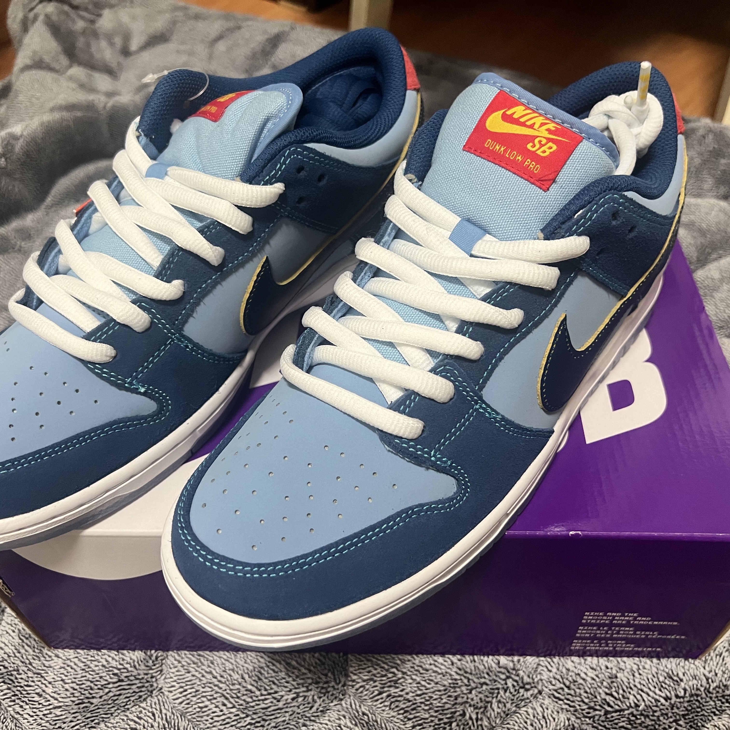 Nike x Why So Sad? SB Dunk Low Pro Coastal Blue 착용 스타일