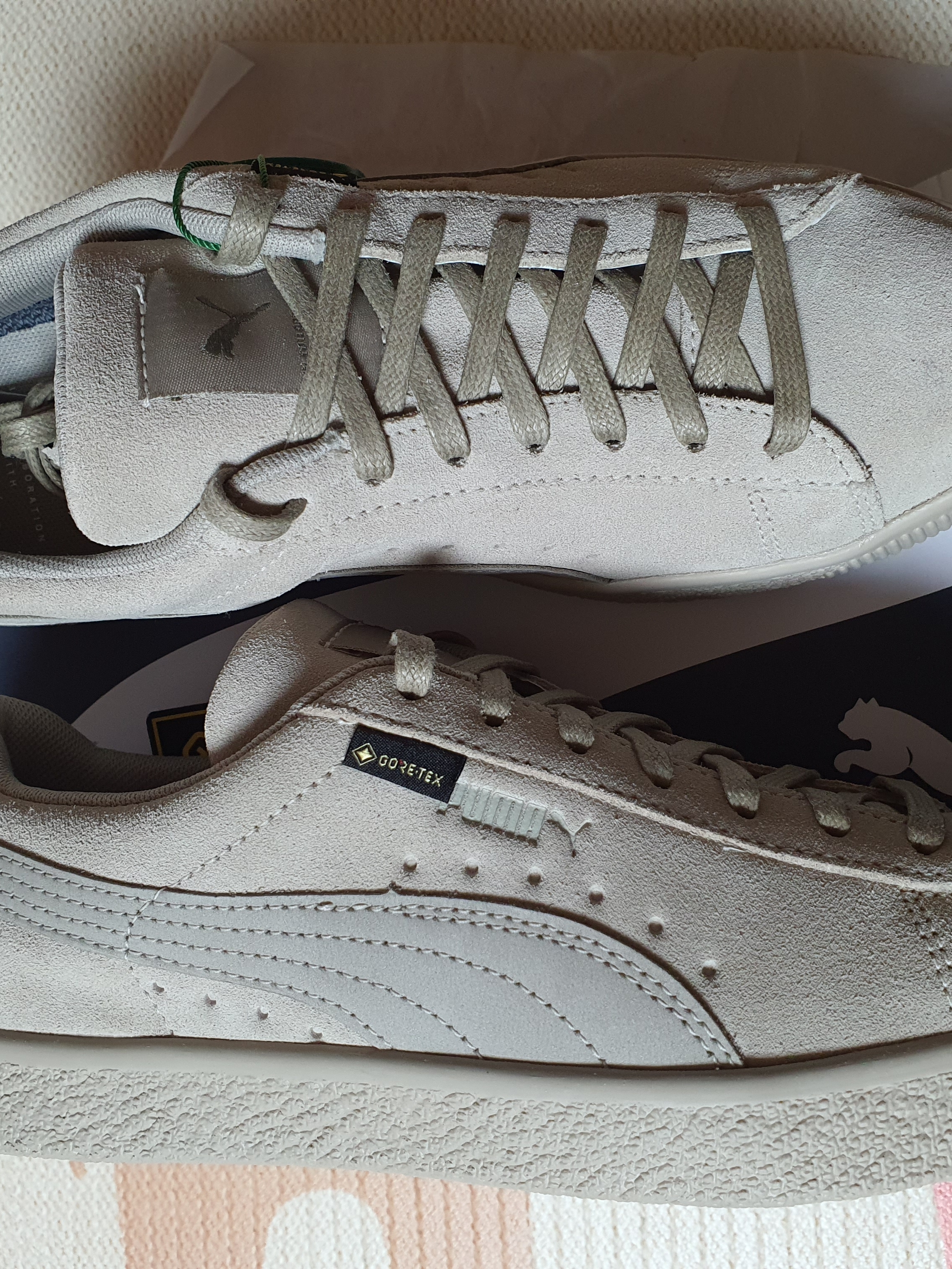 Puma x Nanamica Suede VTG Gore-Tex Vintage Khaki 착용 스타일 - 5