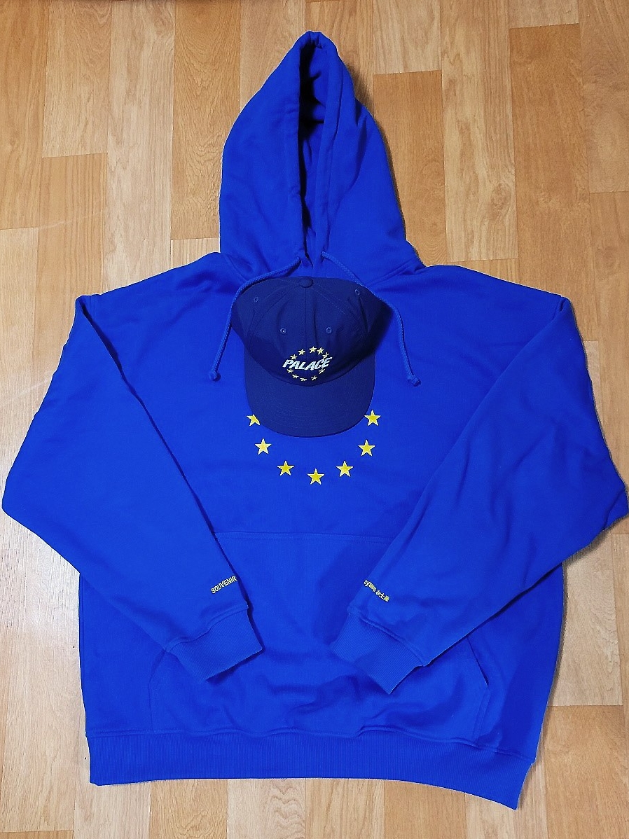 Palace EU-Don Shell Pal Hat Navy - 21FW, Souvenir Official Eunify Classic Hoodie Blue 착용 스타일