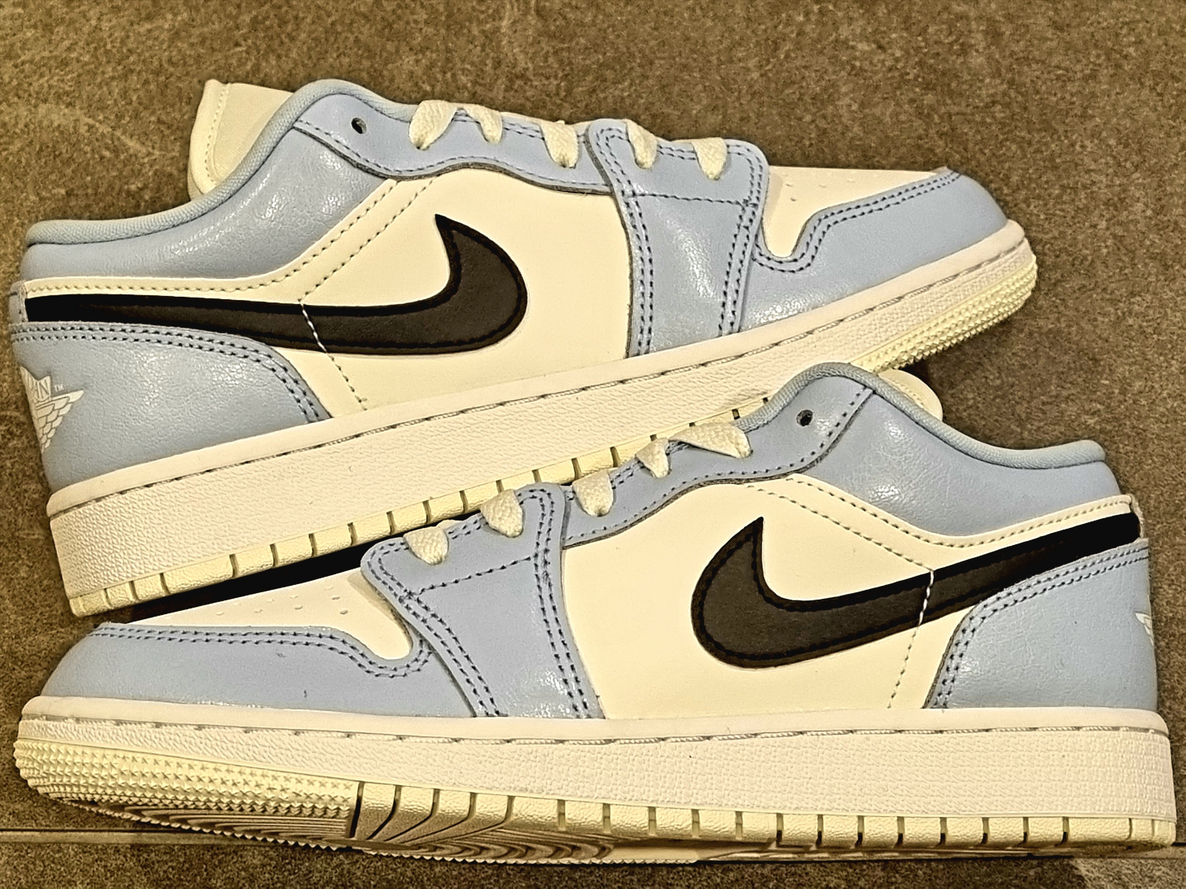 (GS) Jordan 1 Low Ice Blue 착용 스타일 - 4