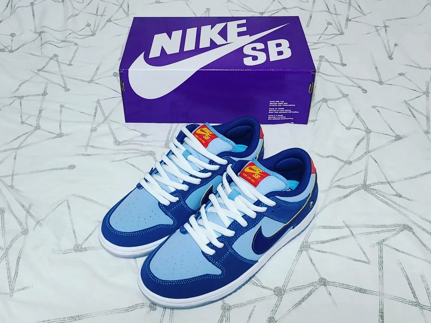 Nike x Why So Sad? SB Dunk Low Pro Coastal Blue 착용 스타일 - 1