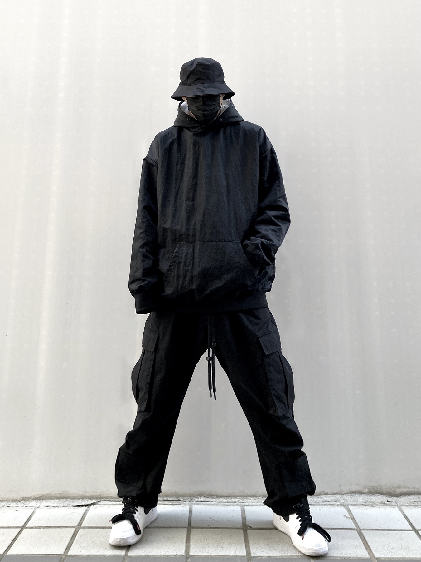 Nike Air Force 1 '07 White Black, Nike NRG Solo Swoosh Fleece Hoodie Summit White - Asia 착용 스타일 - 4
