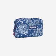 Supreme Puffer Pouch Blue Paisley - 22FW