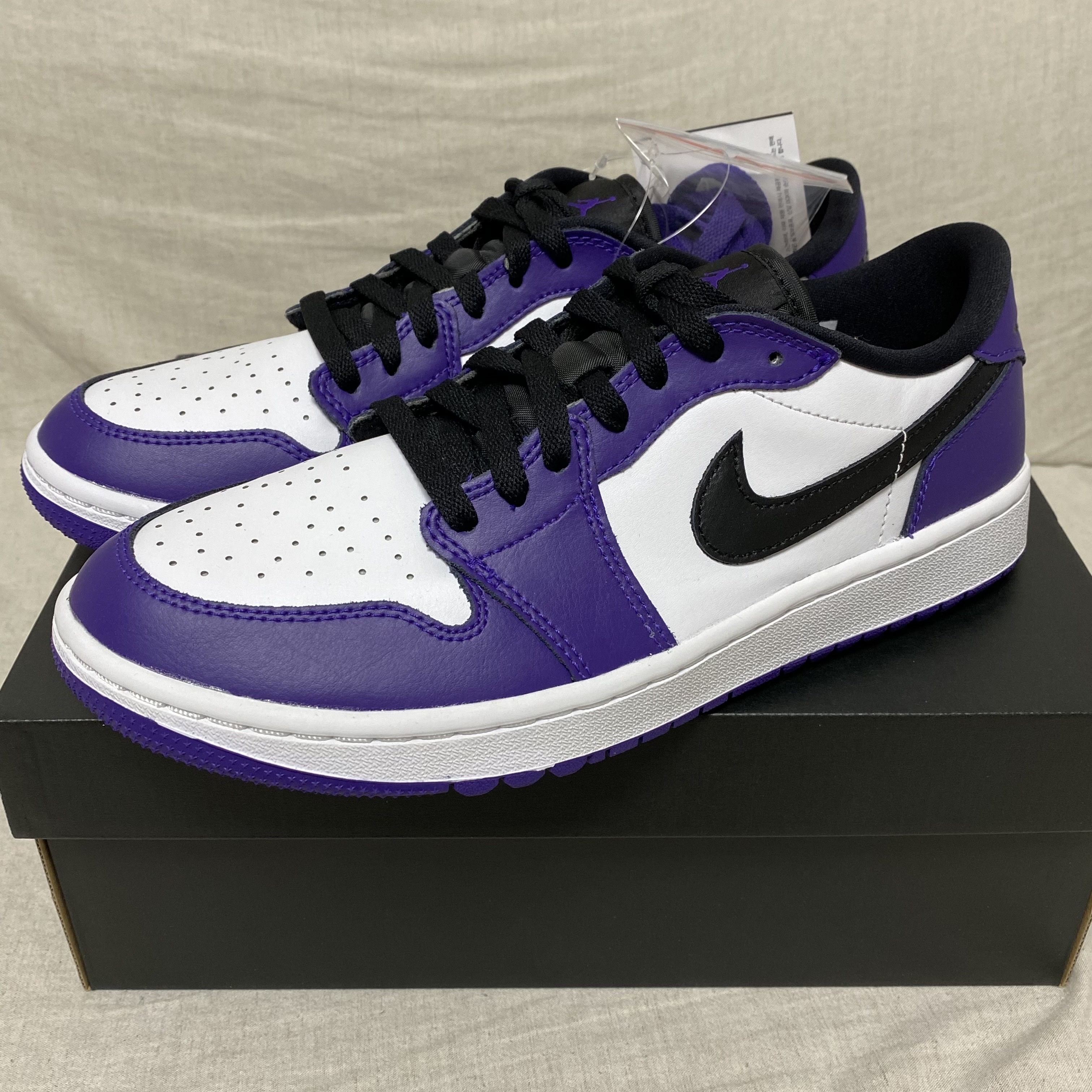 Jordan 1 Low Golf Court Purple 착용 스타일 - 1