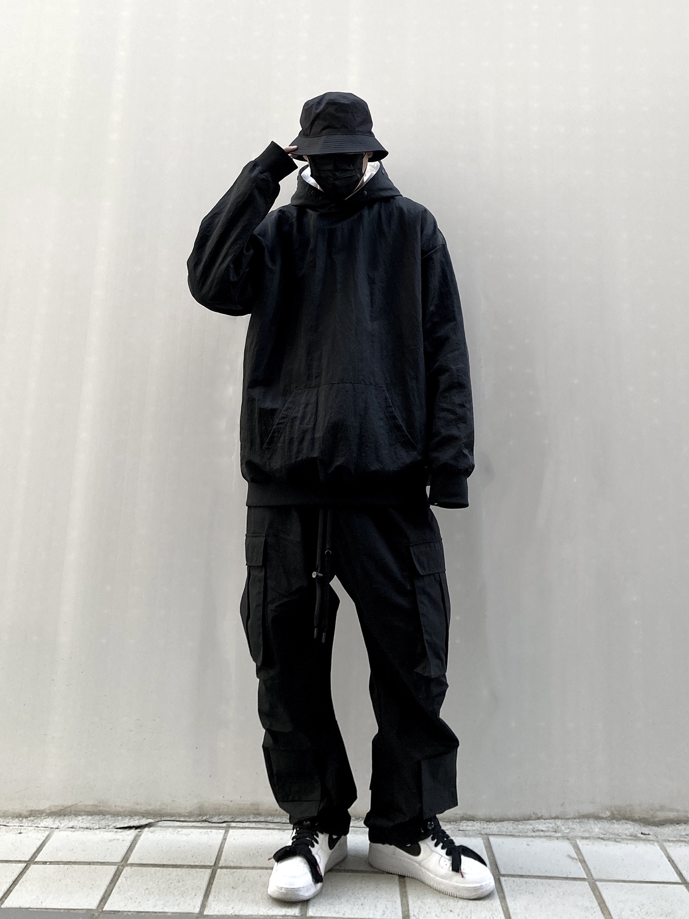 Nike Air Force 1 '07 White Black, Nike NRG Solo Swoosh Fleece Hoodie Summit White - Asia 착용 스타일 - 5