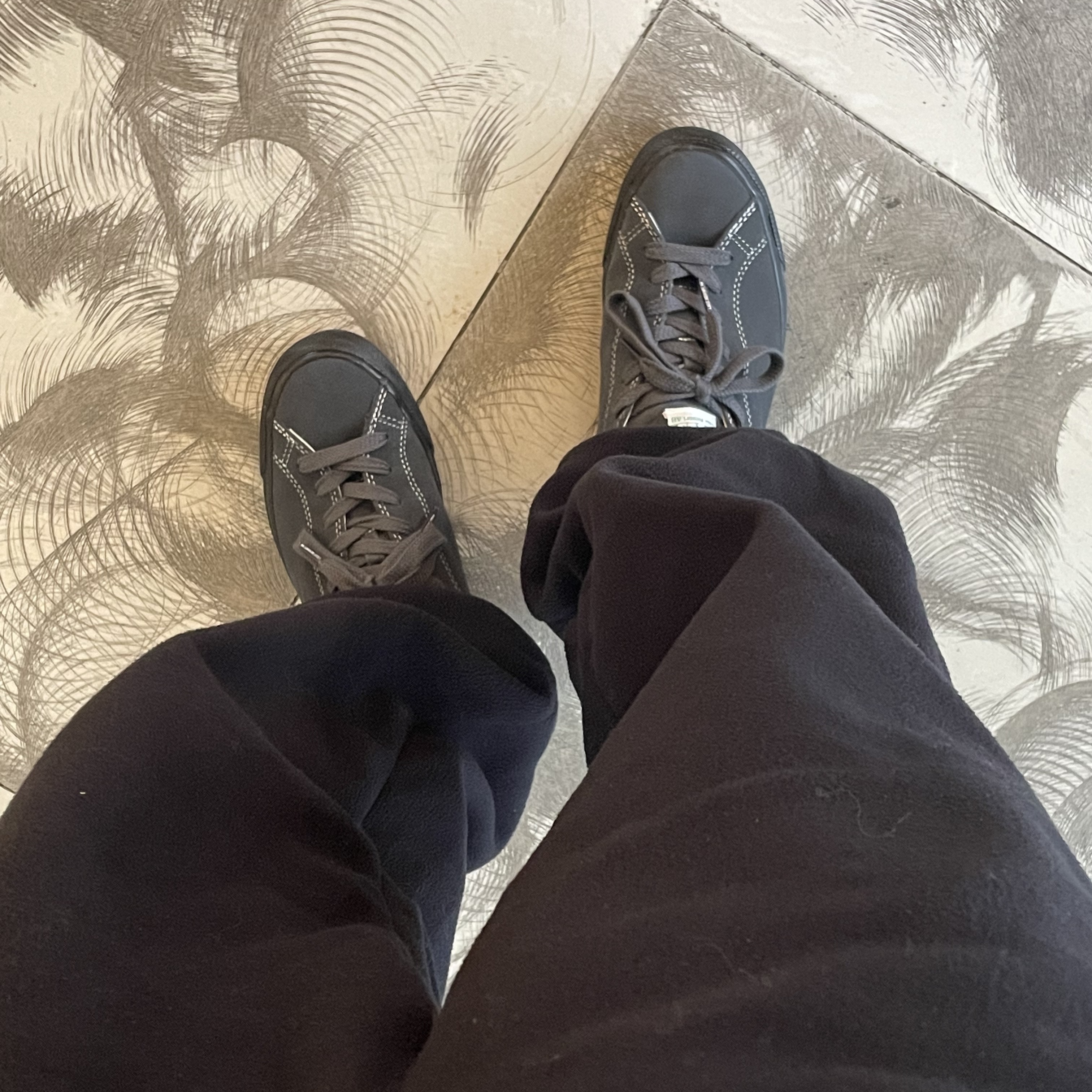 Last Resort AB Vm003 Suede Lo Steel Grey Black 착용 스타일 - 1