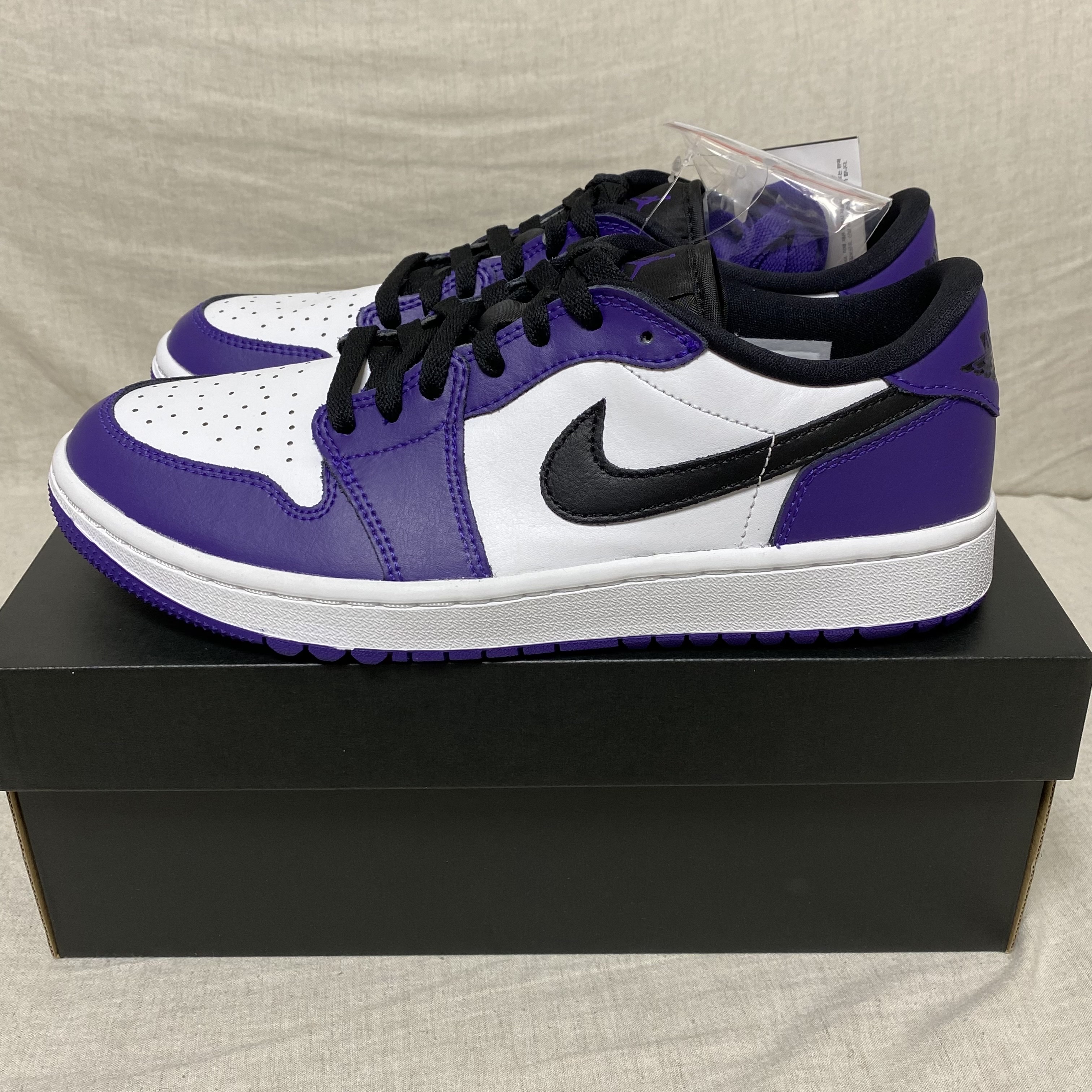 Jordan 1 Low Golf Court Purple 착용 스타일 - 3