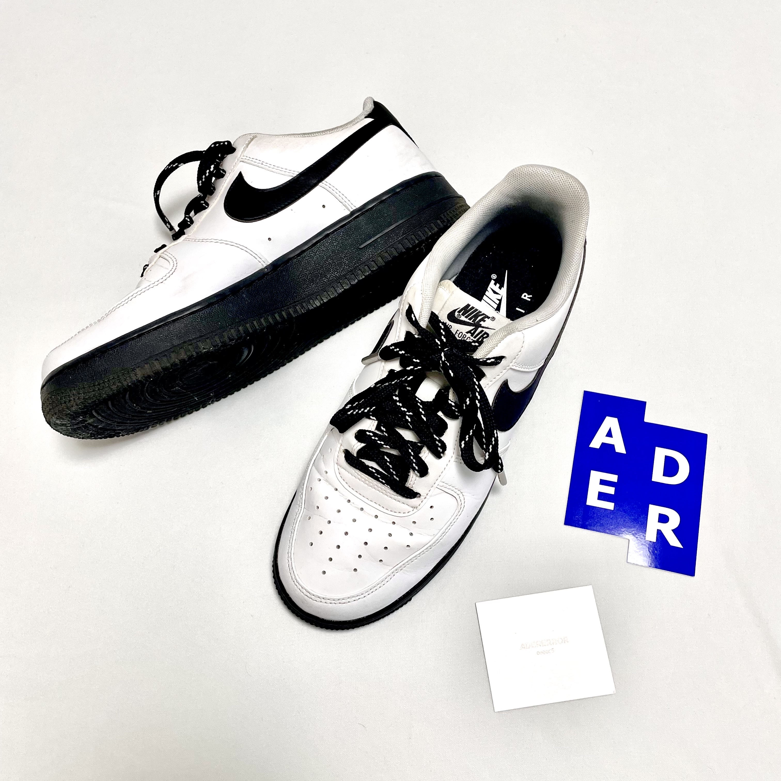 Nike Air Force 1 Low White Black Midsole 착용 스타일