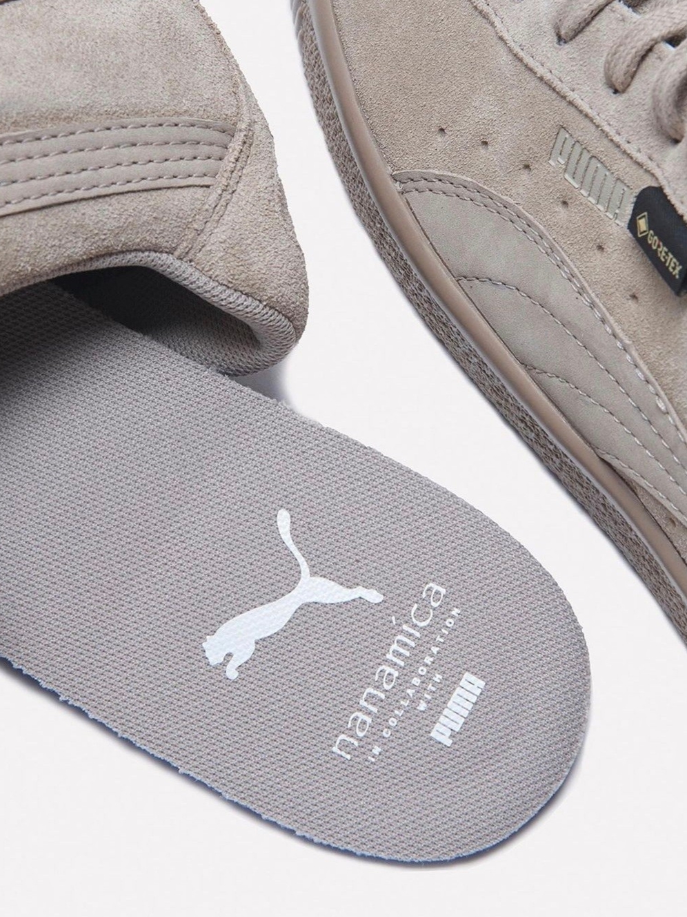 Puma x Nanamica Suede VTG Gore-Tex Vintage Khaki 착용 스타일 - 3