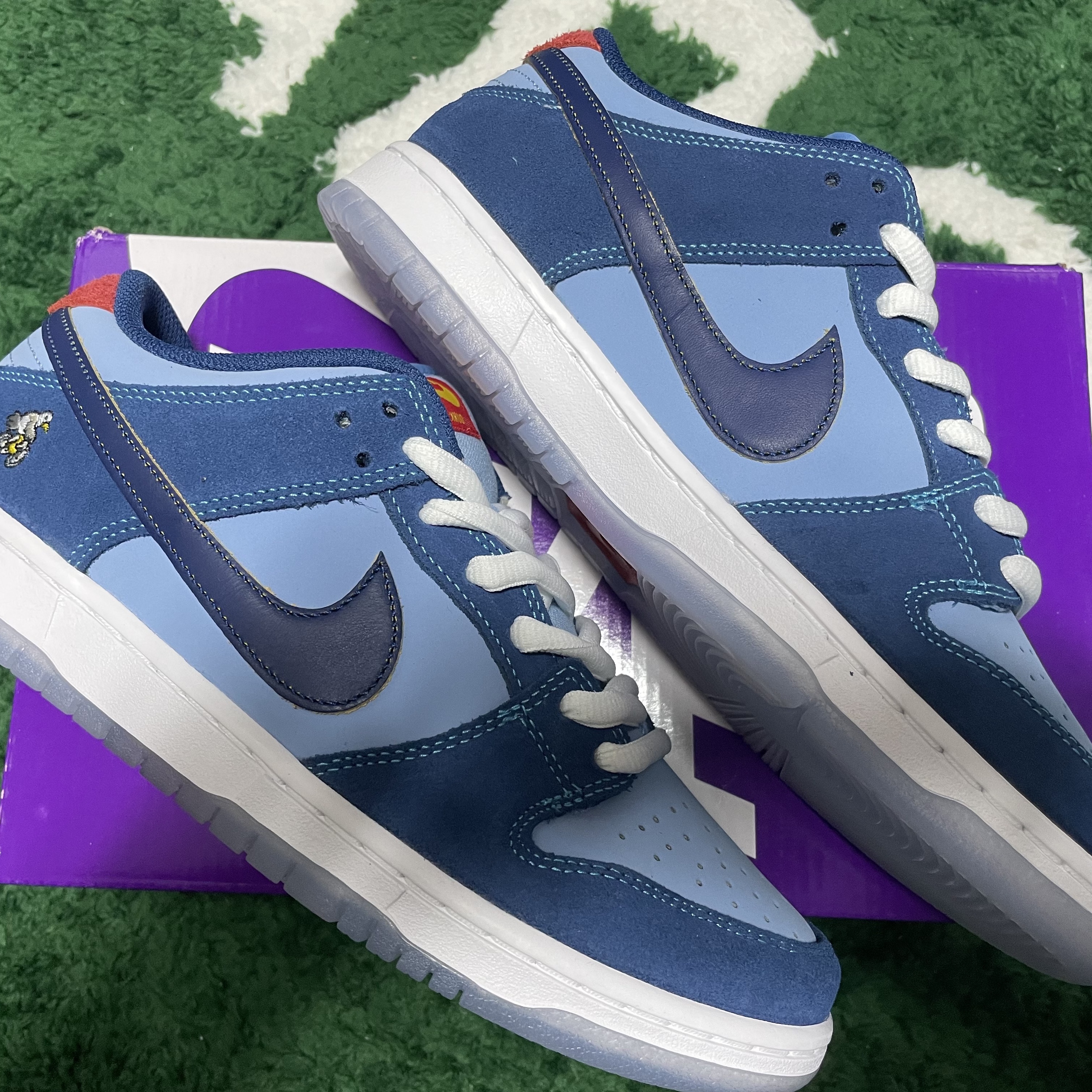 Nike x Why So Sad? SB Dunk Low Pro Coastal Blue 착용 스타일