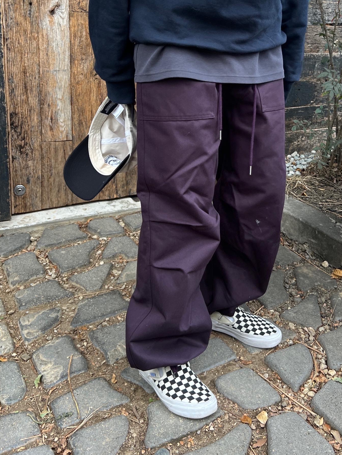 Vans Vault OG Classic Slip-On LX Checkerboard 착용 스타일 - 2