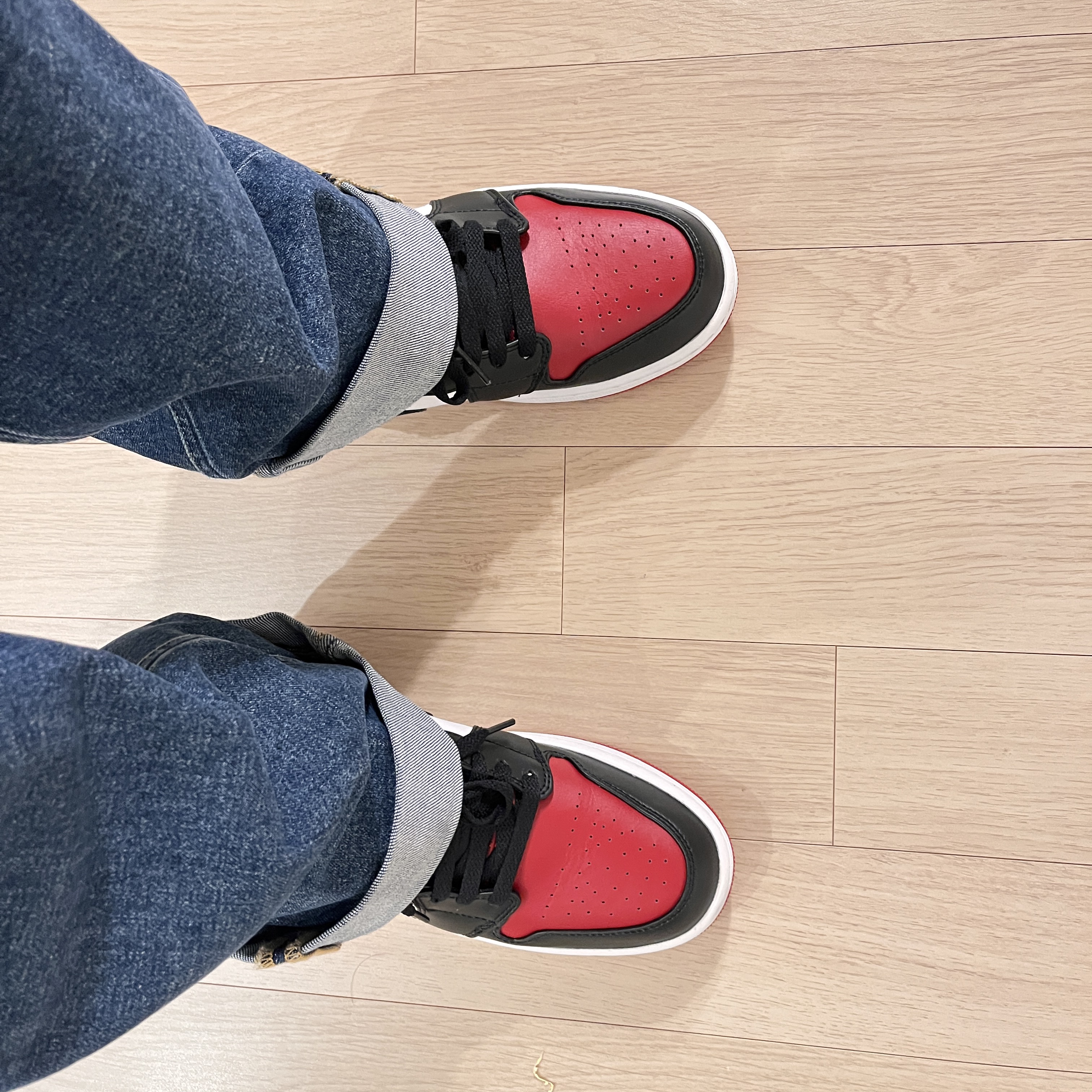 Jordan 1 Low Bred Toe 착용 스타일