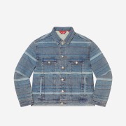 Supreme Layered Denim Trucker Jacket Washed Blue - 22FW