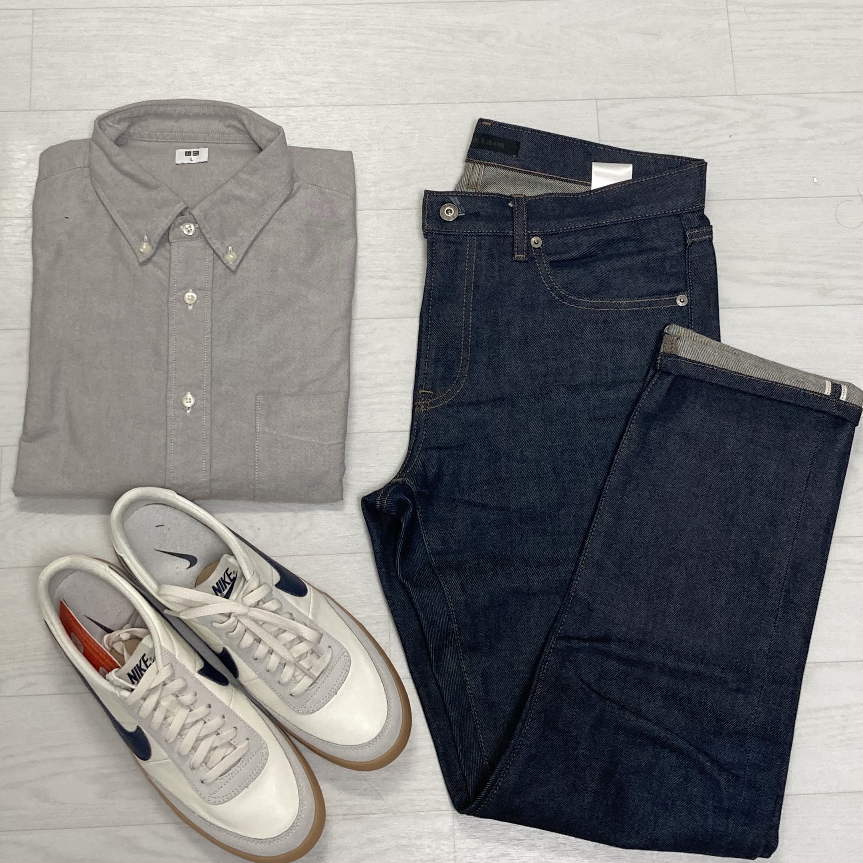 Nike x J.Crew Killshot 2 Sail Midnight Navy 착용 스타일 - 1