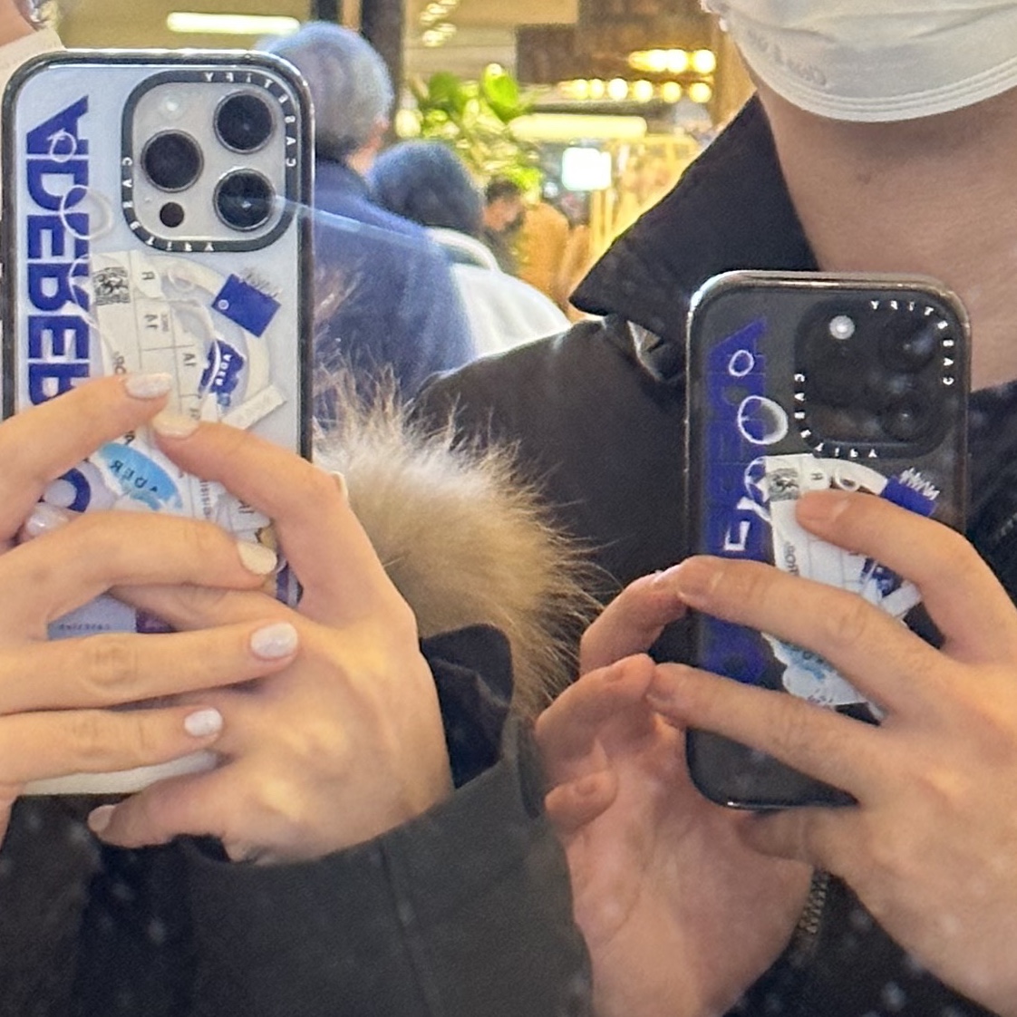 Casetify x Ader Error iPhone Sticker Magsafe Case Clear 착용 스타일