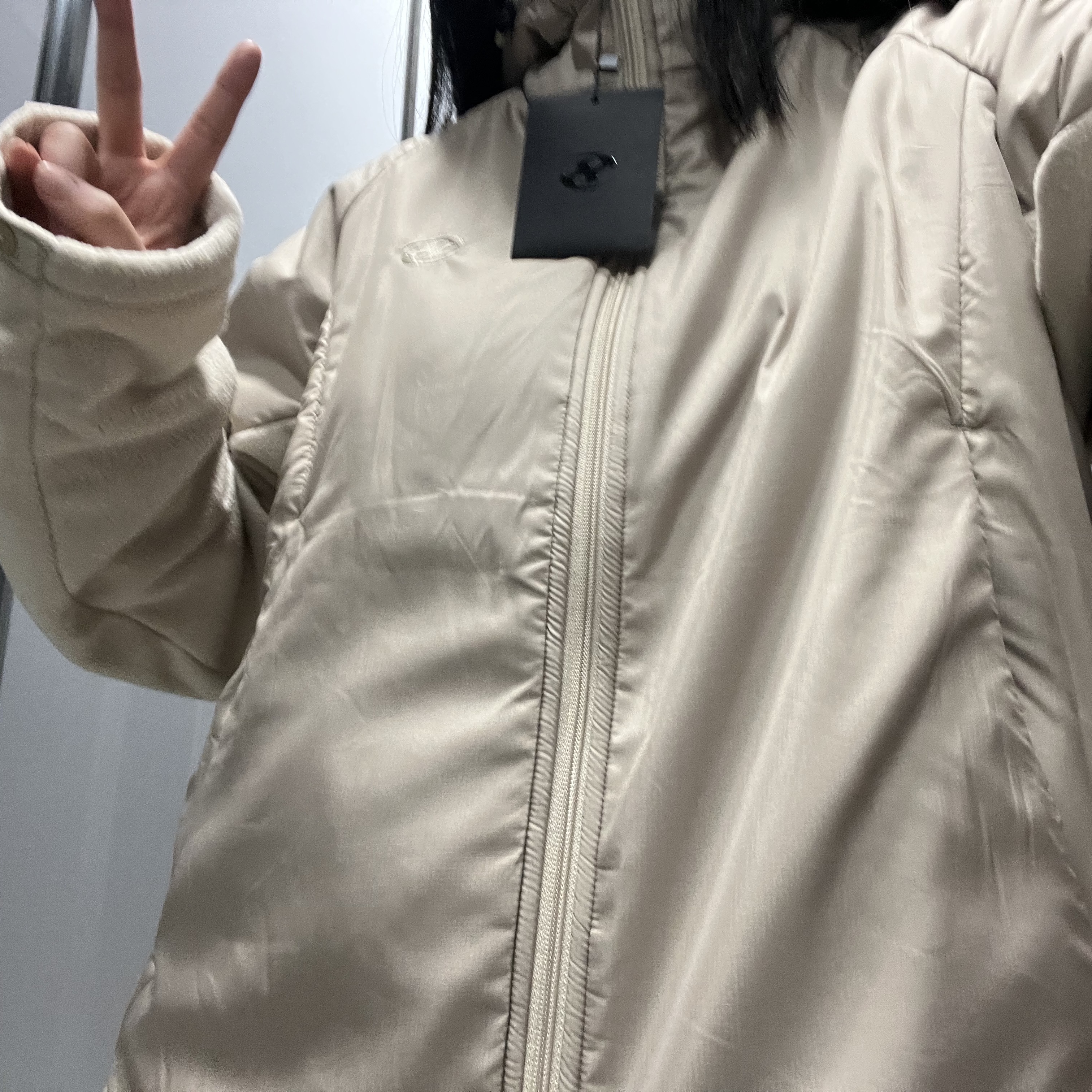 Sansan Gear Fleece Jacket Beige - 22FW 착용 스타일