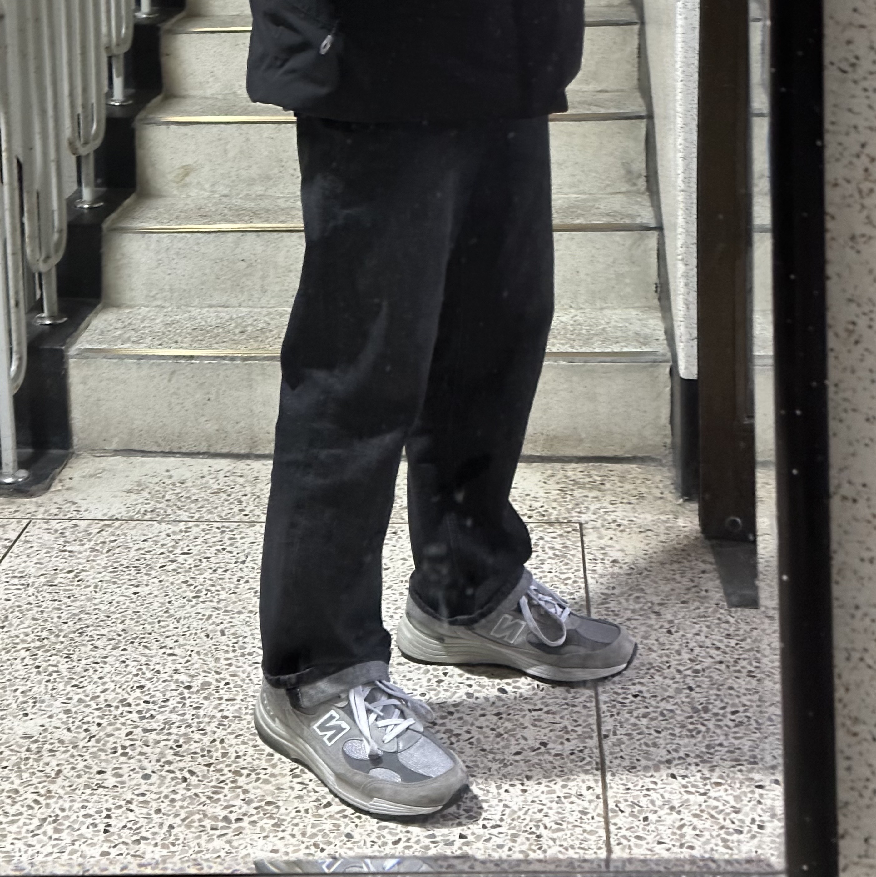 New Balance 992 Made in USA Grey - D Standard 착용 스타일