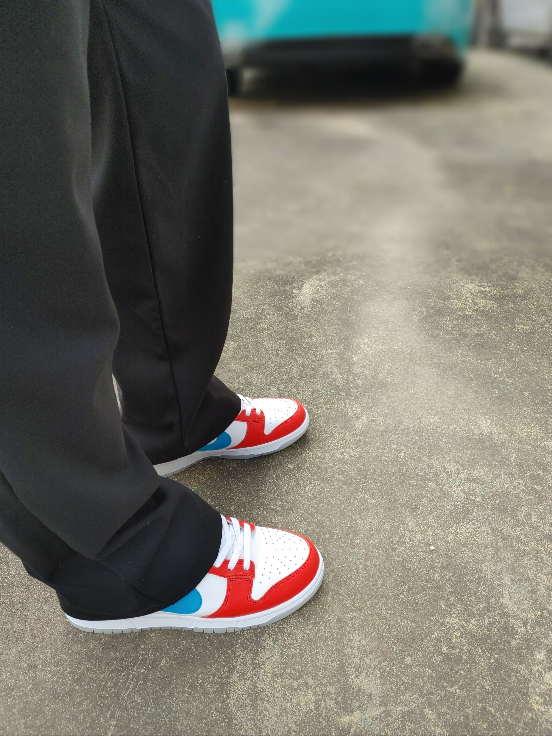 Nike x LeBron James x Fruity Pebbles Dunk Low QS Habanero Red 착용 스타일