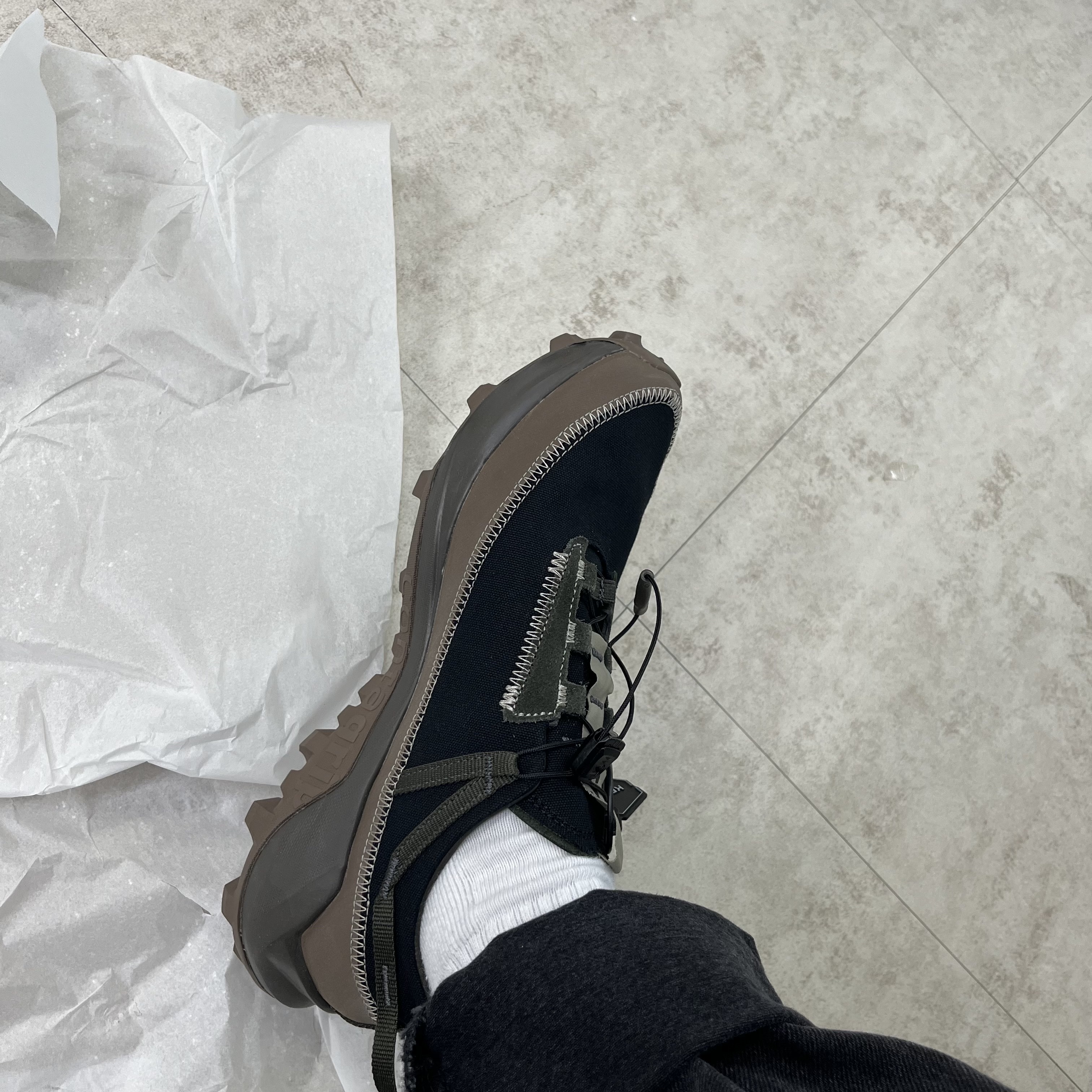 Salomon x Ranra Cross Pro Peat Major Brown 착용 스타일