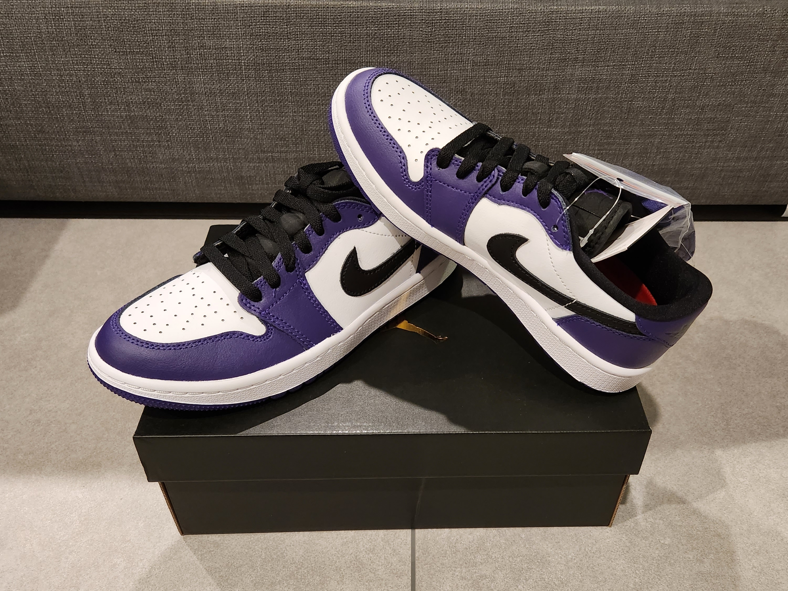 Jordan 1 Low Golf Court Purple 착용 스타일