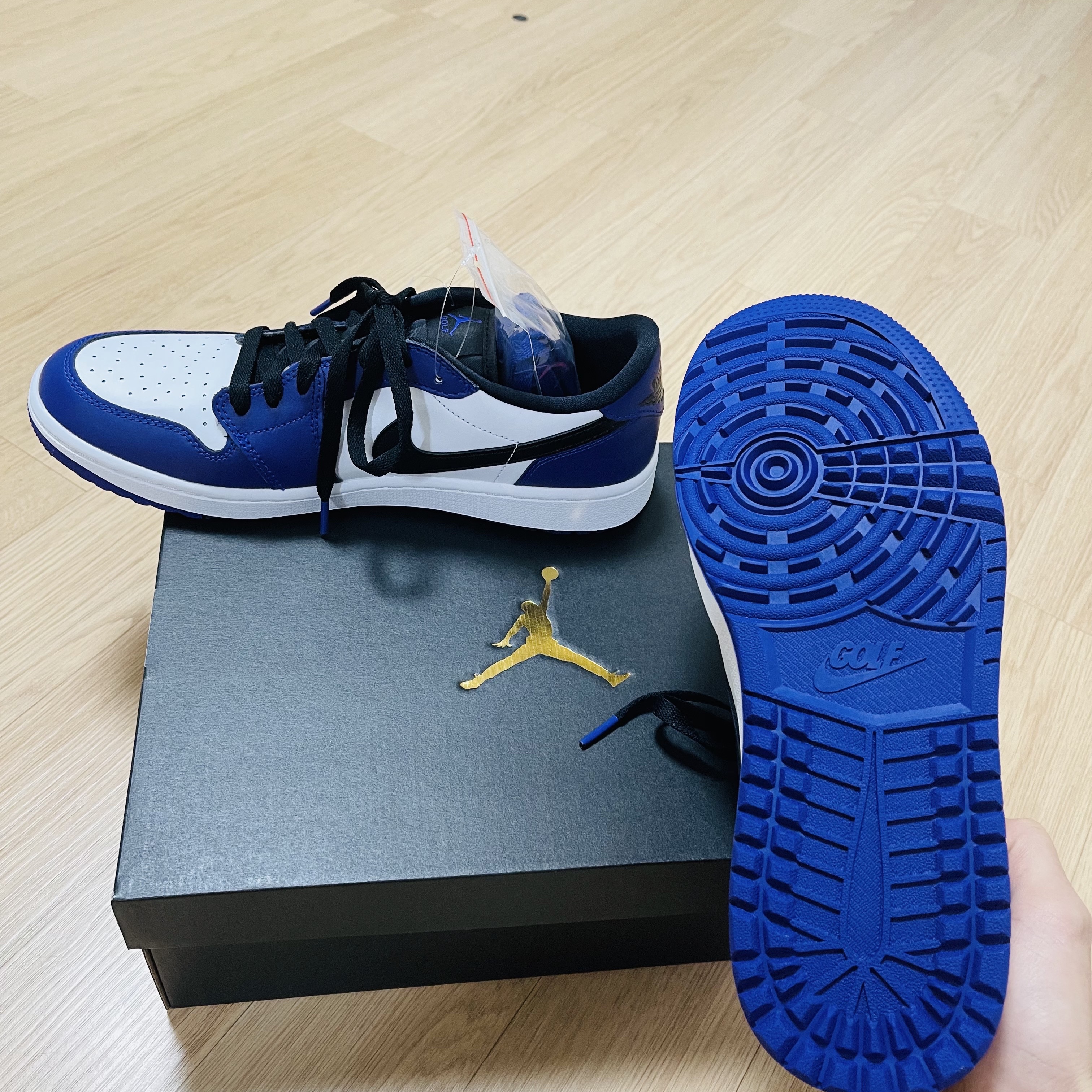 Jordan 1 Low Golf Court Purple 착용 스타일 - 1