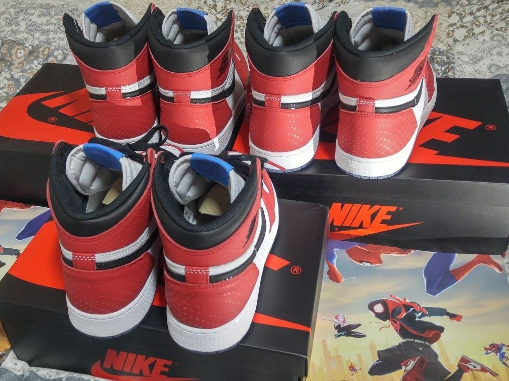 Jordan 1 Retro High Spider-Man Origin Story, (GS) Jordan 1 Retro High Spider-Man Origin Story 착용 스타일