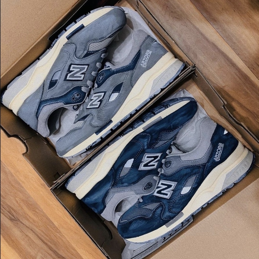 New Balance 1600 Premium Vintage Navy, New Balance 1600 Premium Vintage Grey 착용 스타일