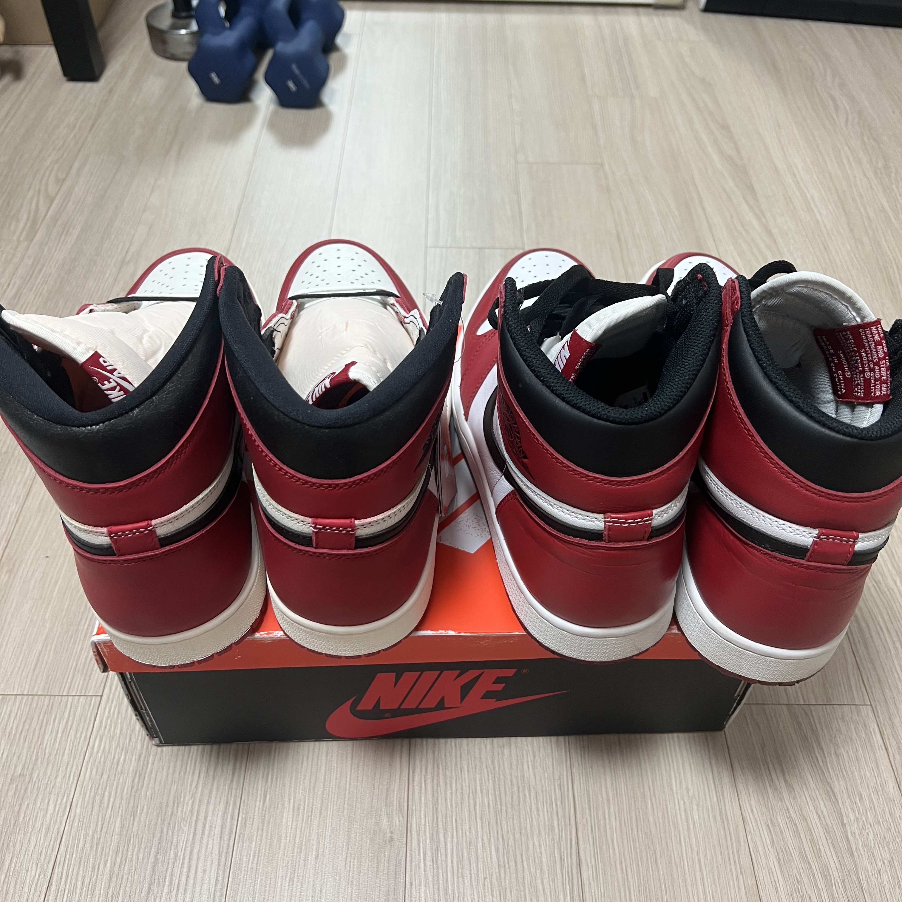 Jordan 1 Retro High OG Chicago 2022, Jordan 1 Retro High OG Chicago 2015 착용 스타일