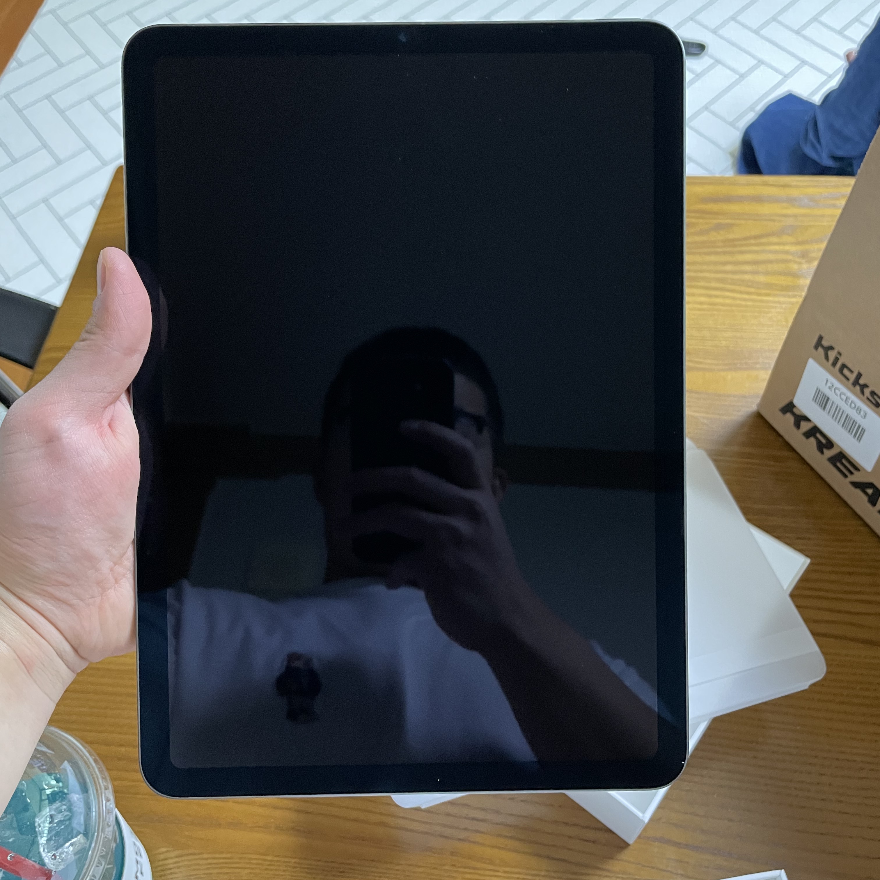 Apple iPad Air 5th Gen Wifi 64GB Space Gray (Korean Ver.), Apple Pencil 2nd Gen 착용 스타일 - 2