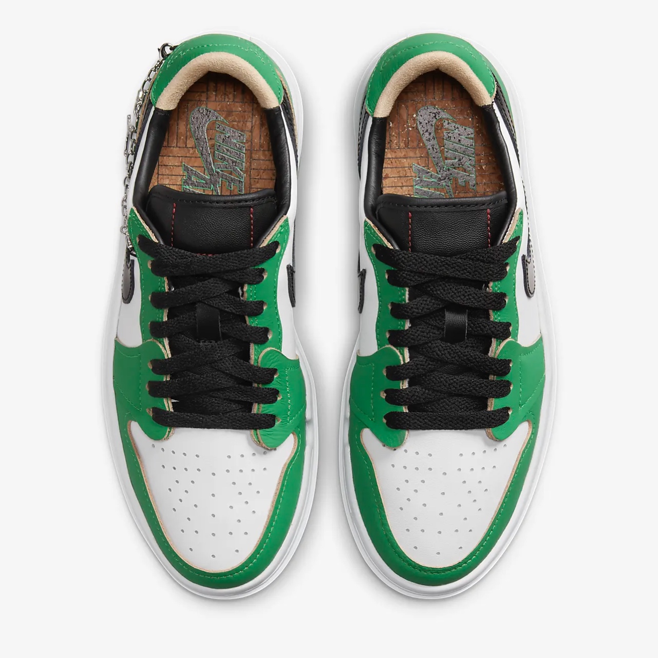 (W) Jordan 1 Elevate Low SE Lucky Green 착용 스타일 - 2